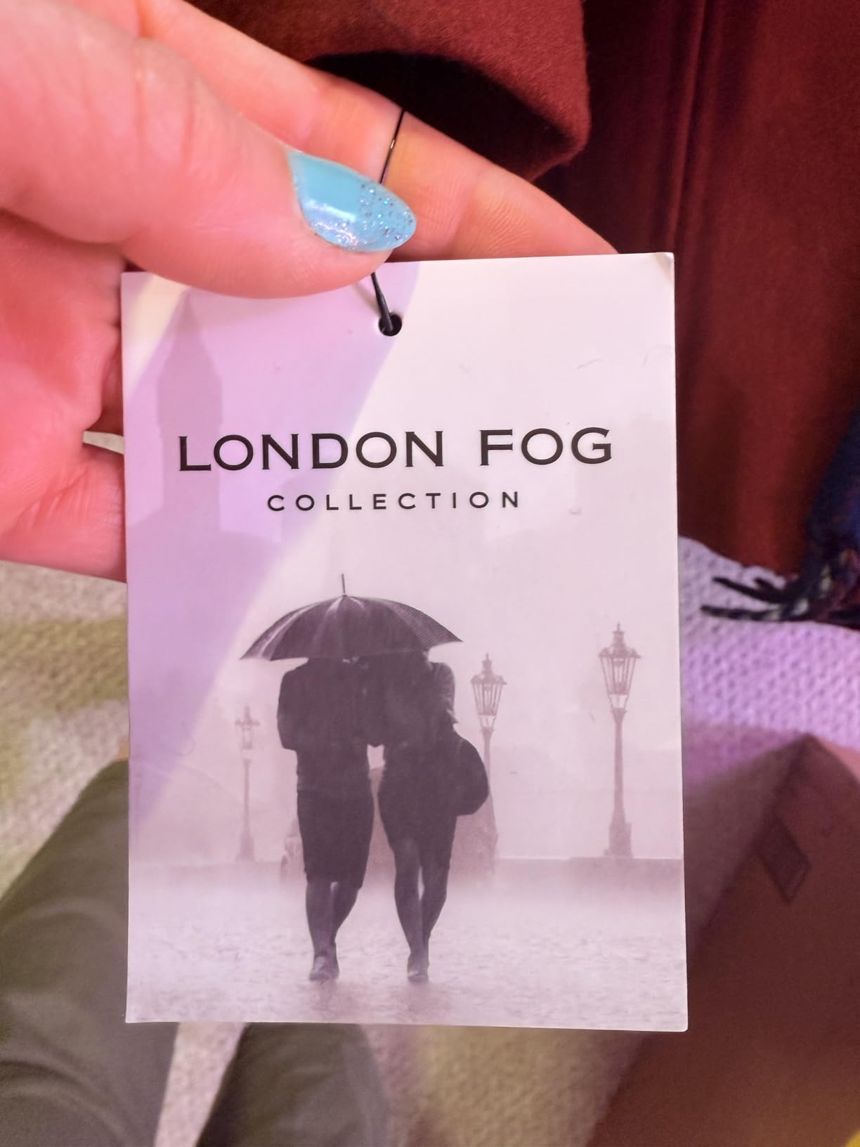 LONDON FOG Women's Double Breasted Peacoat with Scarf customer photo 1