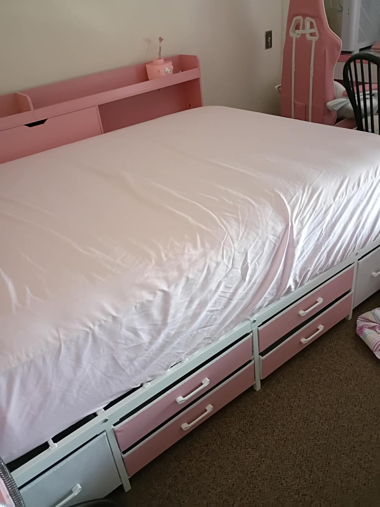 King Size 4 Piece Sheet Set - Comfy Breathable & Cooling Sheets - White customer photo 1