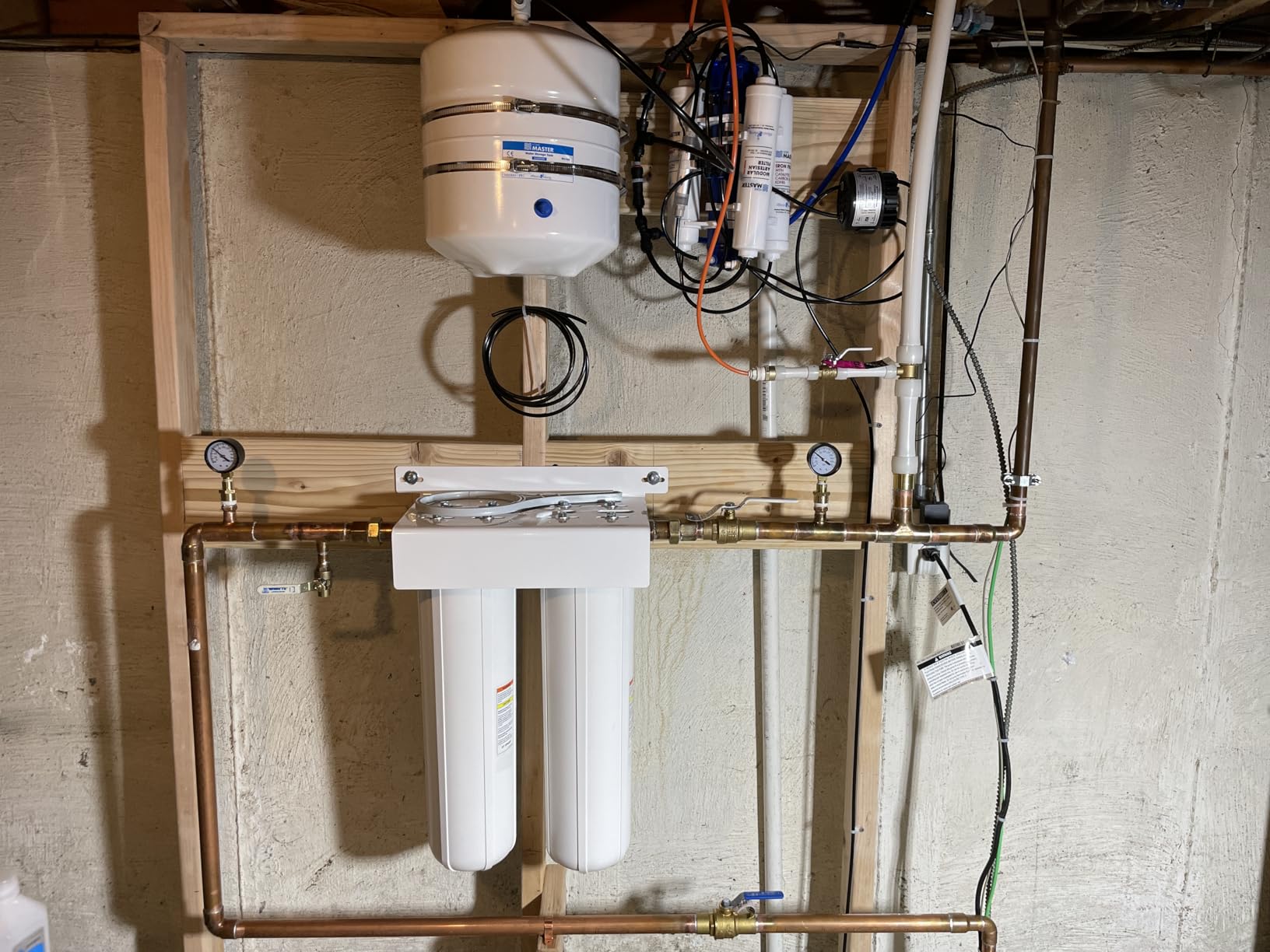 Home Master TMHP-L HydroPerfection RO System, 9-stages, 99% rejection DOW membrane, Patented 2-pass Remineralization, 4.5sec Fill Rate, 1:1 Waste Ratio, UV 99.9% EPA 97952AZ1, Lux Faucet, Fridge Ki customer photo 2