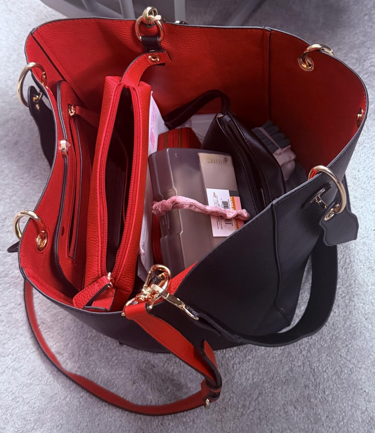 sqlp Large Work Tote Bag for Women Handbags Big Bucket Purses customer photo 1