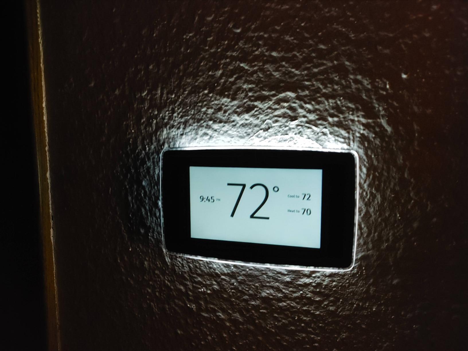 Sensi Touch Smart Thermostat by Emerson with Touchscreen Color Display, Programmable, Wi-Fi, Mobile App, Easy DIY, Data Privacy, Works with Alexa, Energy Star Certified, ST75 - Black, C-Wire Required customer photo 1