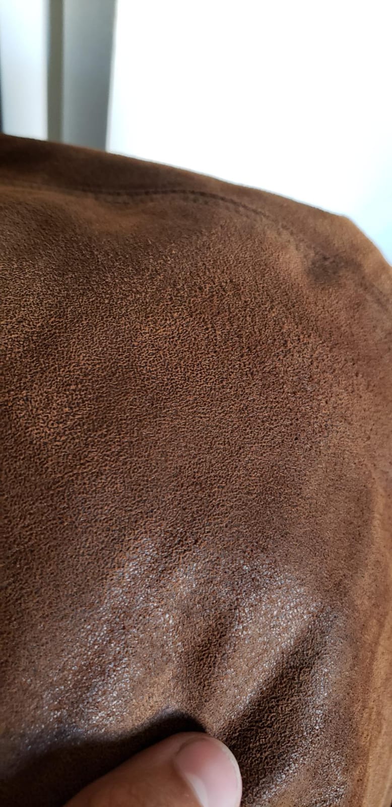 FLAVOR Men Brown Leather Motorcycle Jacket with Removable Hood customer photo 2