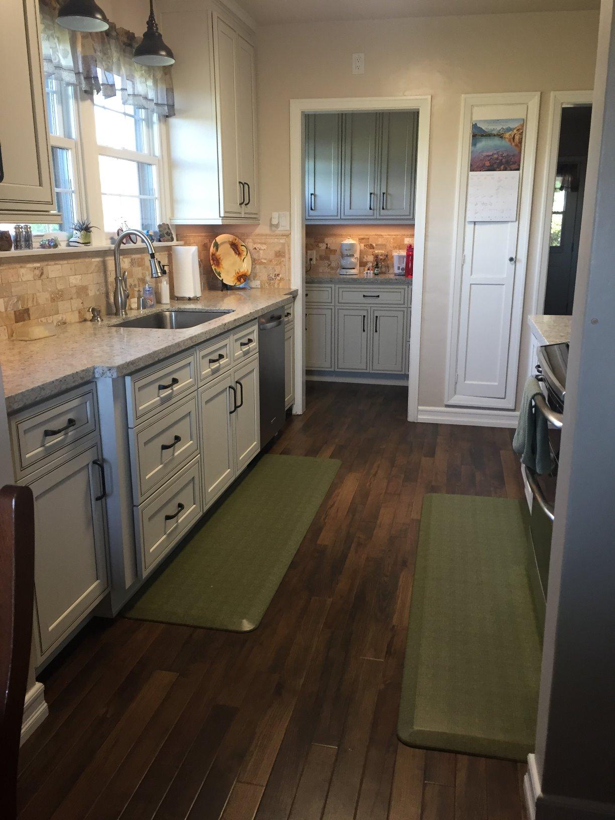 NewLife by GelPro Anti-Fatigue Designer Comfort Kitchen Floor Mat, 20x72, Tweed Barn Red Stain Resistant Surface with 3/4” Thick Ergo-Foam Core for Health and Wellness customer photo 2