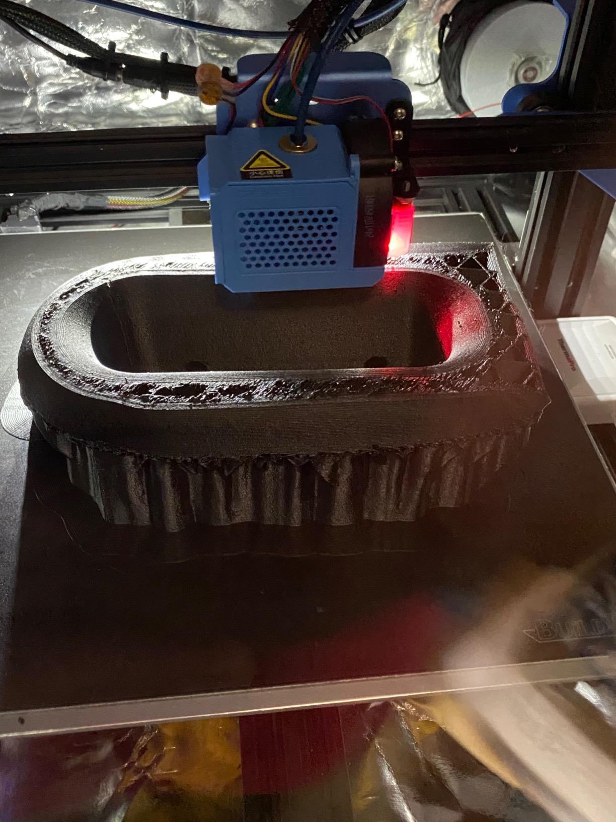 Carbon Fiber Filament, PRILINE Carbon Fiber Polycarbonate 3D Printer Filament 1.75mm, High Strength Carbon Fiber 3D Printing Filament 1kg Spool, Black customer photo 1