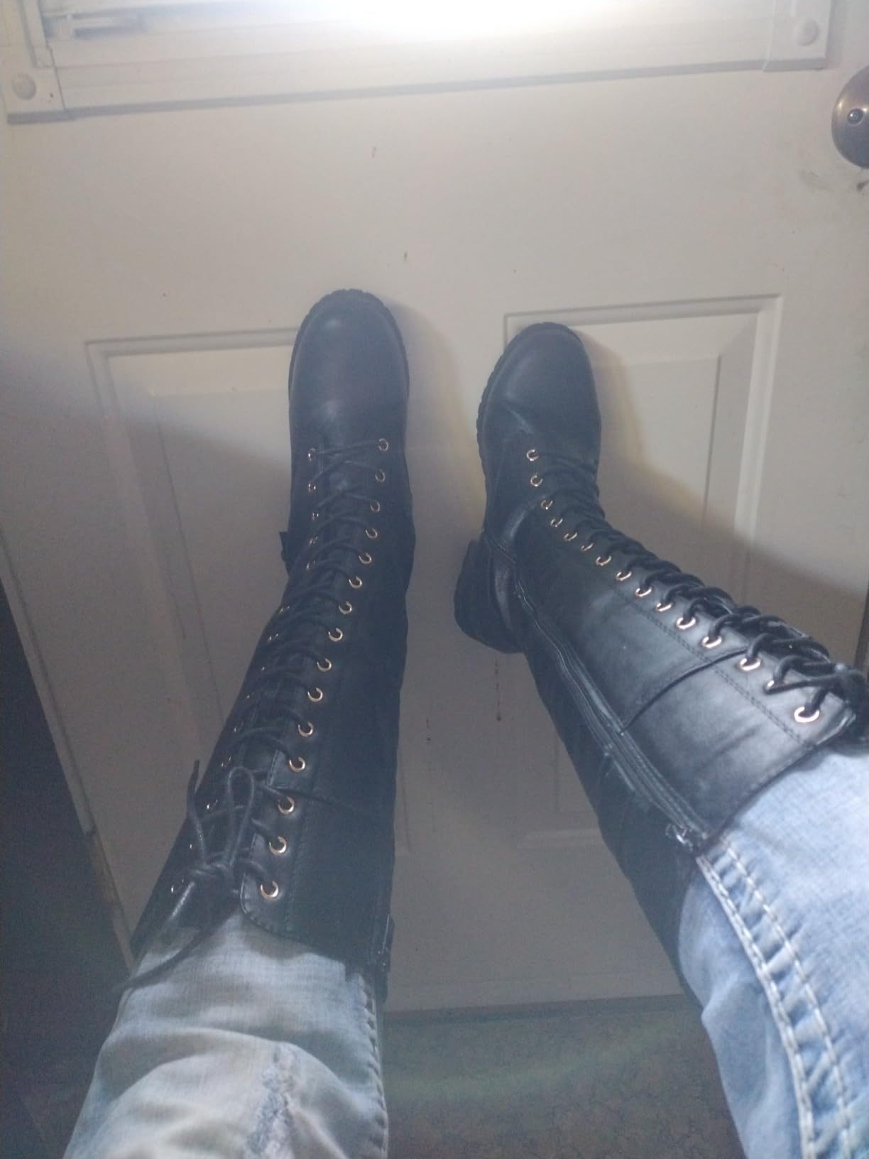 Mango 27 Womens Knee High Buckle Riding Boots customer photo 1