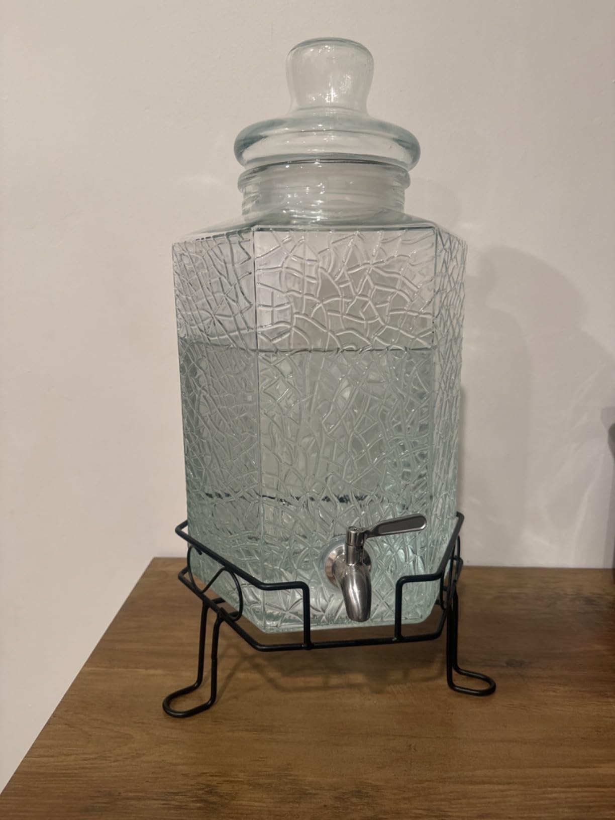 Redfern 2.5 Gallon Glass Beverage Dispenser Stainless Spigot and Stand customer photo 1