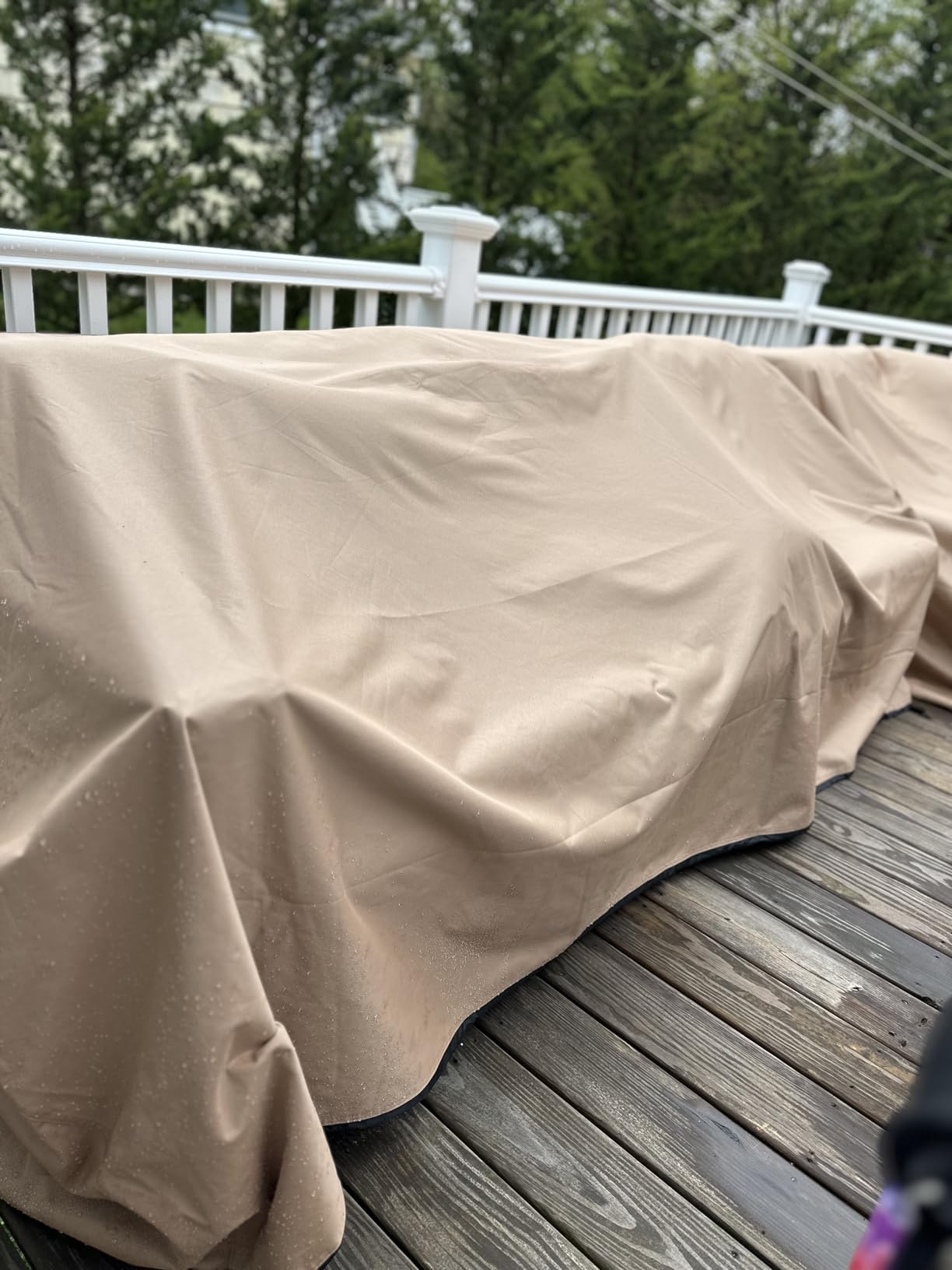 ULTCOVER Waterproof Outdoor Bench Furniture Cover 86W x 30D x 35H in customer photo 2