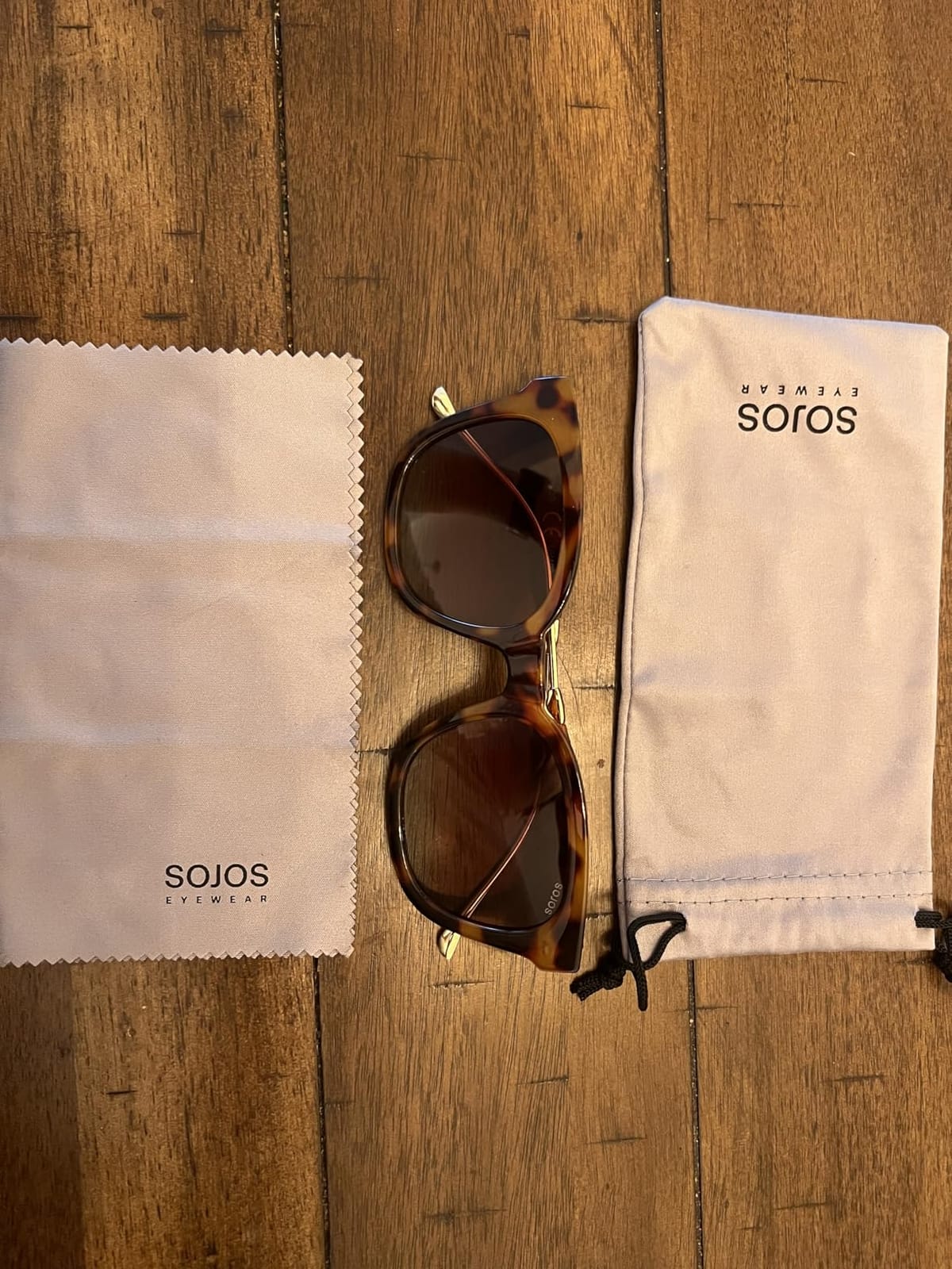 SOJOS Classic Square Polarized Sunglasses Womens Mens Retro Trendy UV400 Sunnies SJ2050 customer photo 2