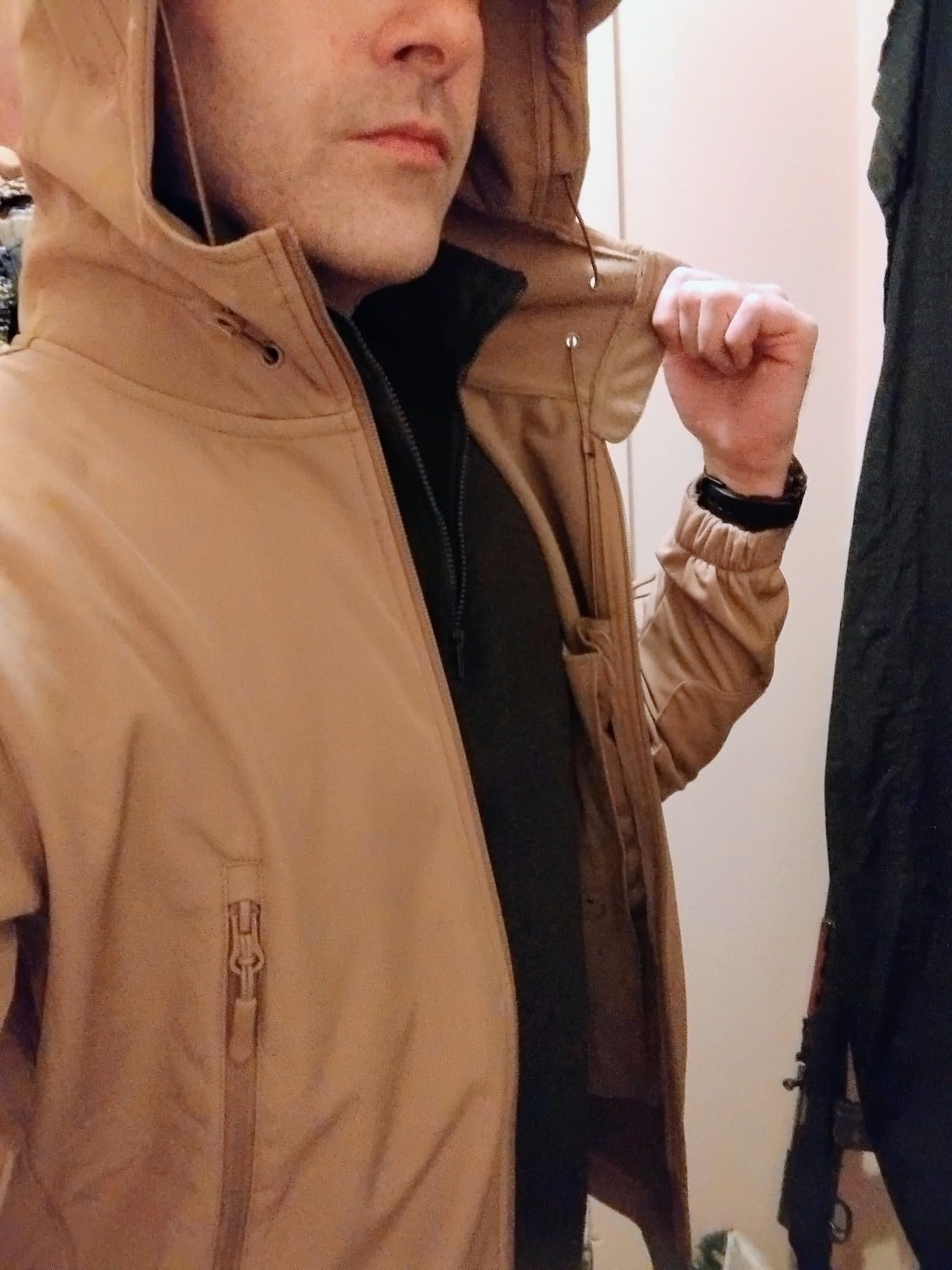 TACVASEN Men's Tactical Fleece SoftShell Jacket Waterproof Winter Coat customer photo 1