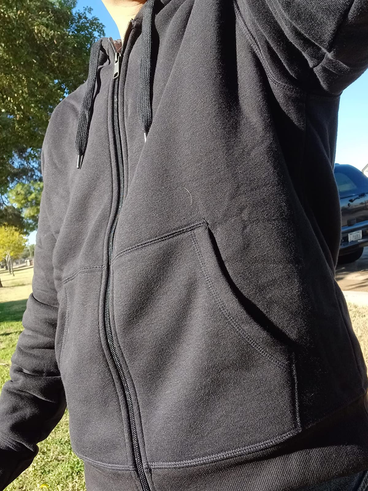Amazon Essentials Men's Sherpa-Lined Full-Zip Fleece Hoodie Sweatshirt customer photo 1