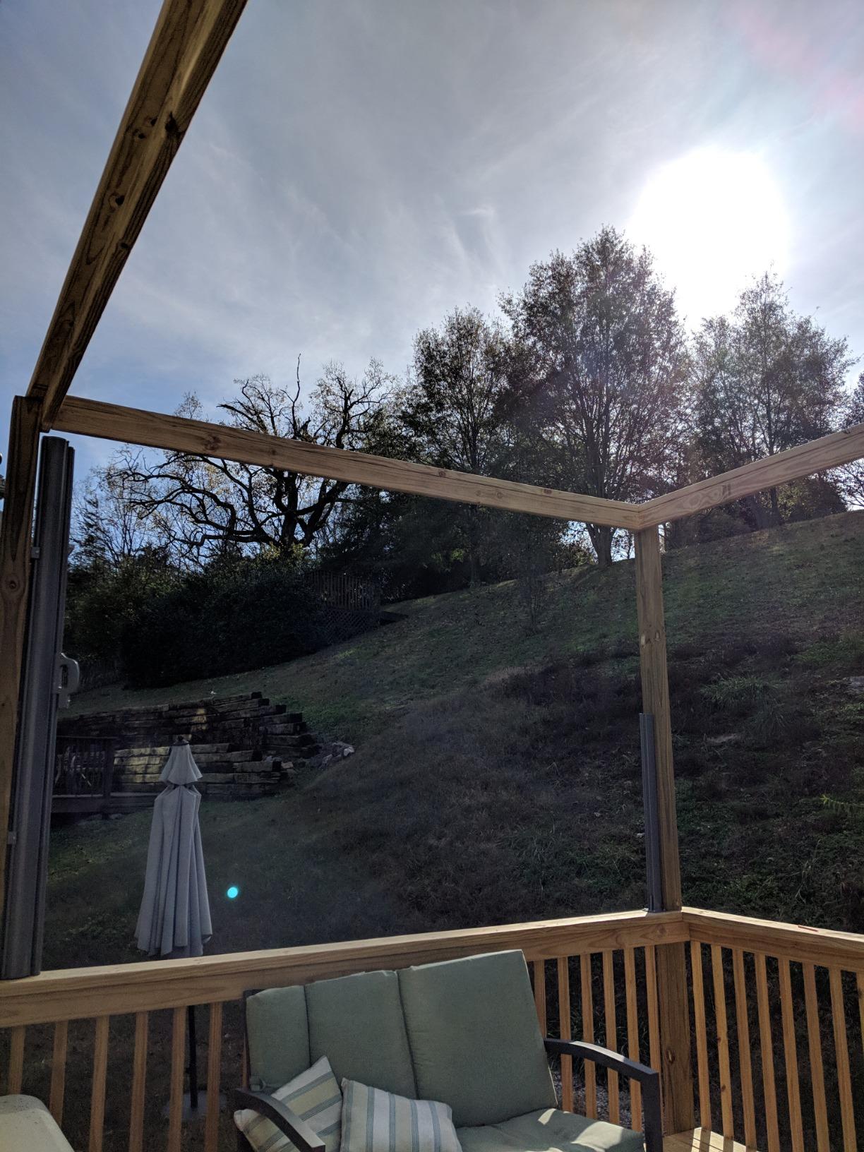 Tangkula Outdoor Patio Retractable Folding Side Screen Awning Waterproof Sun Shade Wind Screen Privacy Divider (118.5