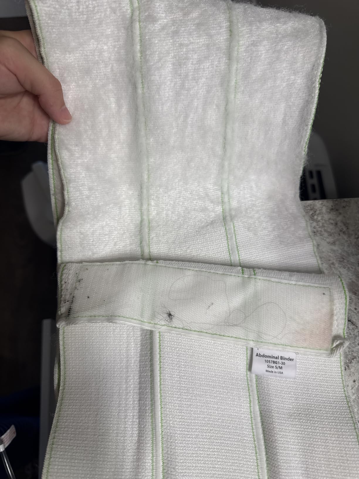 Postpartum & Post Surgery Abdominal Binder, Size S/M | 3-Panel belly band, Recovery after childbirth, hysterectomy, tummy tuck, hernia, diastasis recti, 30