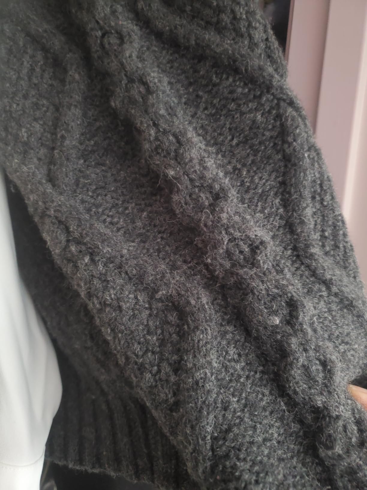 Aran Crafts Men's Irish Cable Knitted Cardigan Sweater (100% Merino Wool) customer photo 2