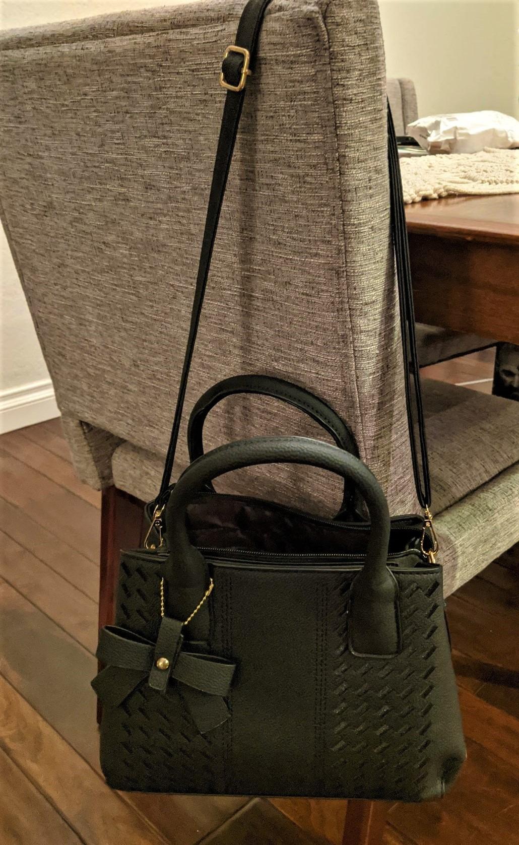 Purses and Handbags for Women Fashion Ladies PU Leather Top Handle Satchel Shoulder Tote Bags customer photo 2
