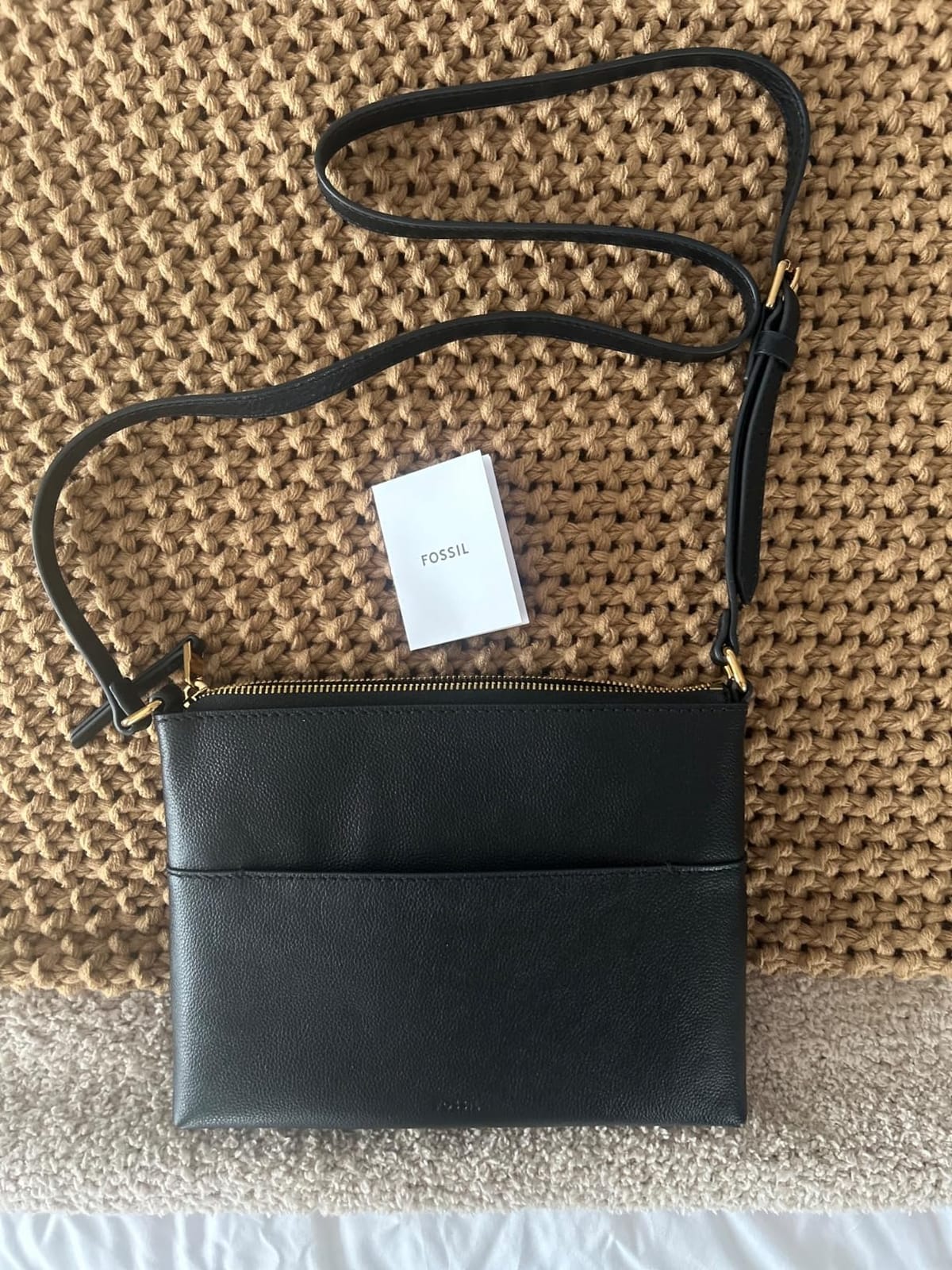 Fossil Women's Harper Leather Small Flap Crossbody Purse Handbag for Women customer photo 2