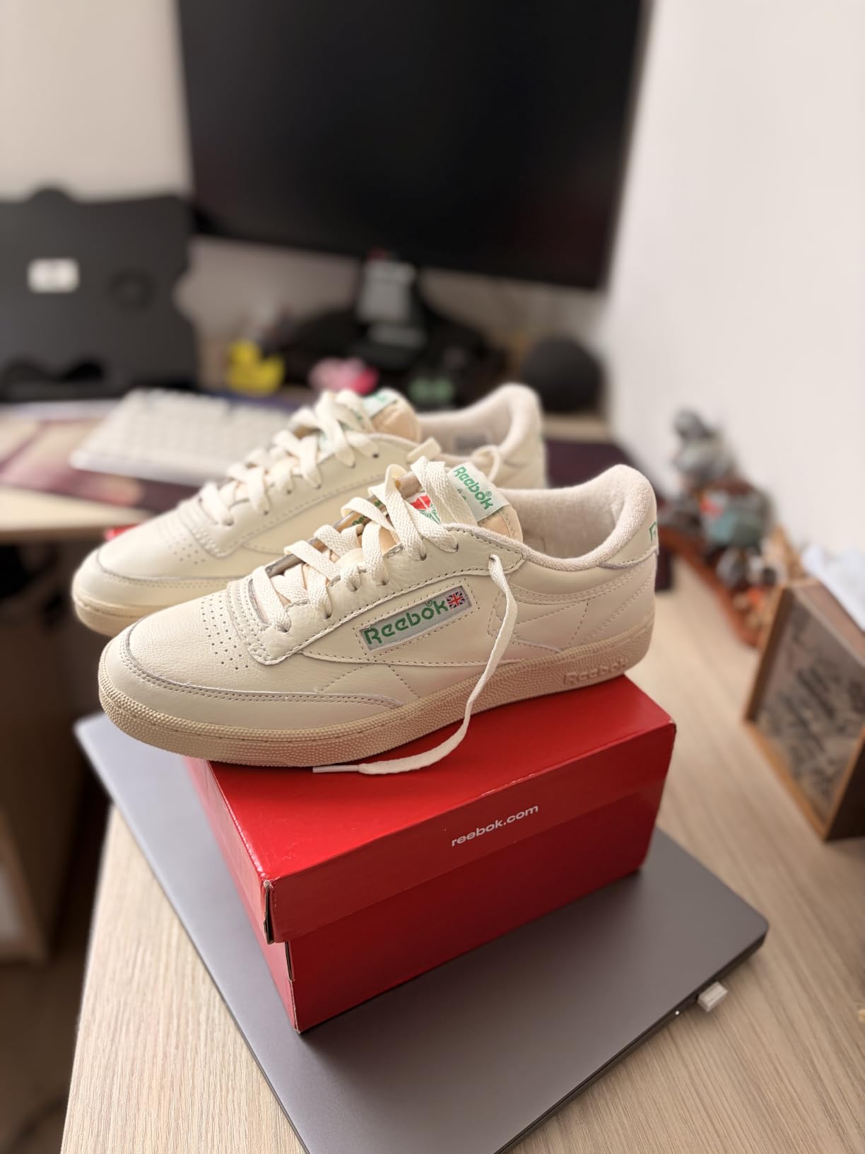 Reebok Mens Club C 85 Vintage Tennis Sneakers for Men customer photo 2
