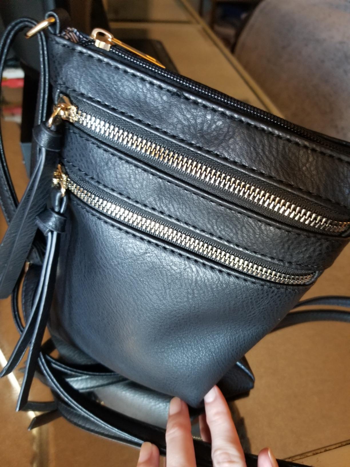 DELUXITY Crossbody Purse Bag Shoulder Bag Multi Pocket Zipper Purse customer photo 1