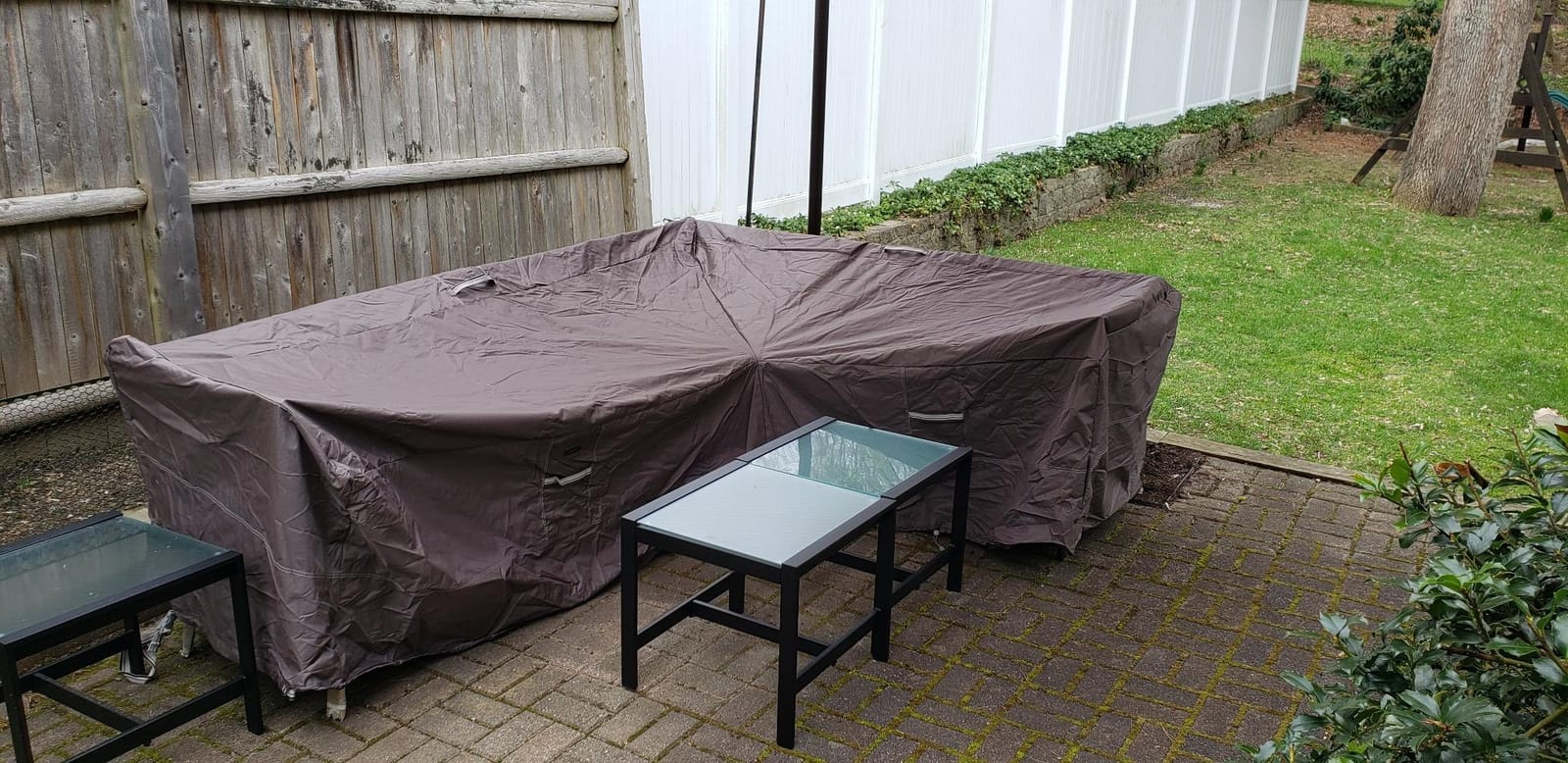 Classic Accessories Ravenna Water-Resistant 100 Inch Patio V-Shaped Sectional Lounge Set Cover, Patio Furniture Covers customer photo 1