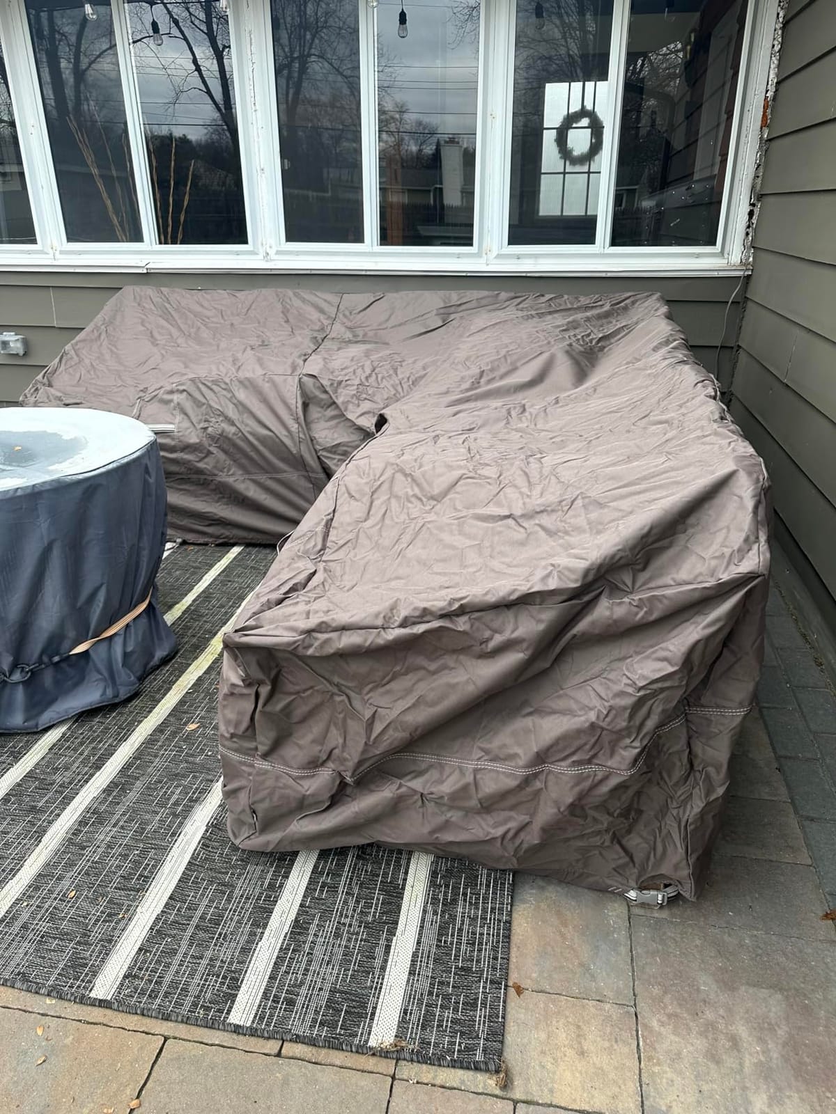 Classic Accessories Ravenna Water-Resistant 100 Inch Patio V-Shaped Sectional Lounge Set Cover, Patio Furniture Covers customer photo 2