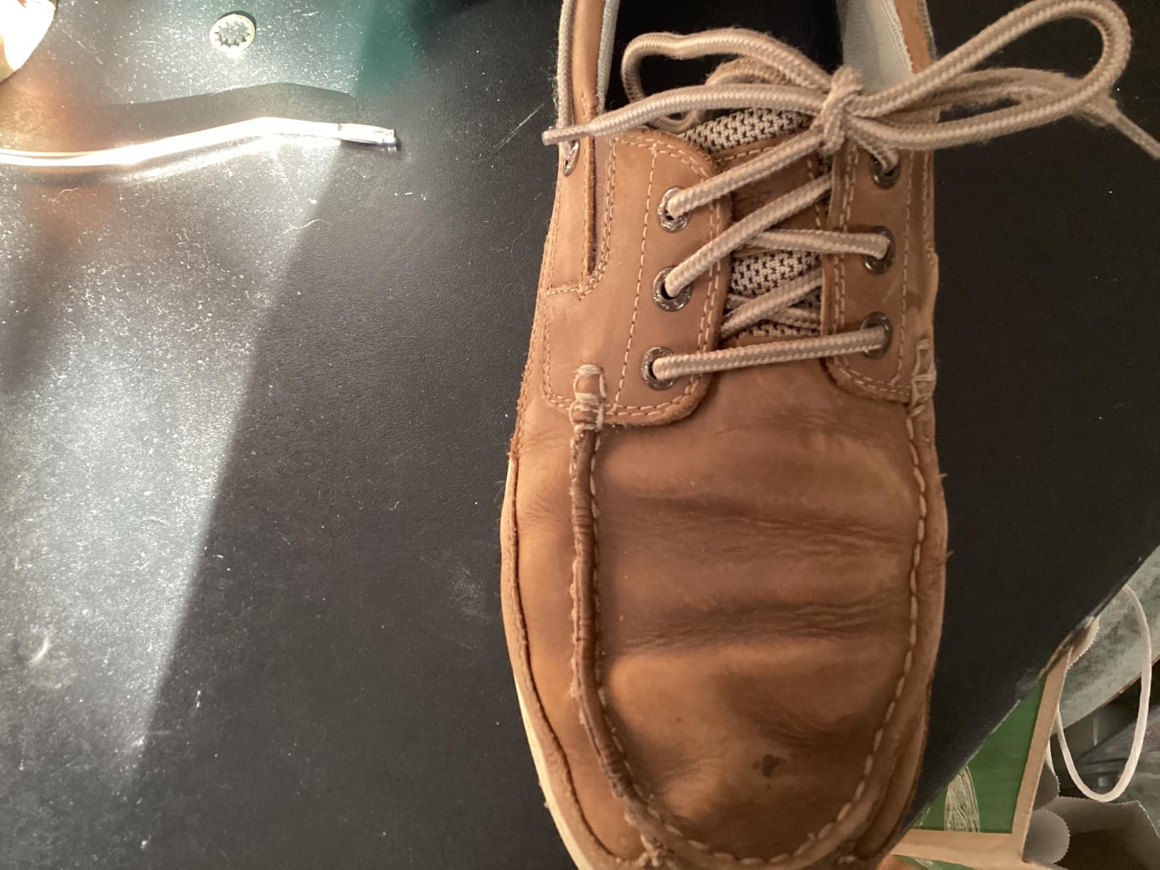 DOCKERS Mens Beacon Classic Leather Boat Shoes with Stain Defender customer photo 2