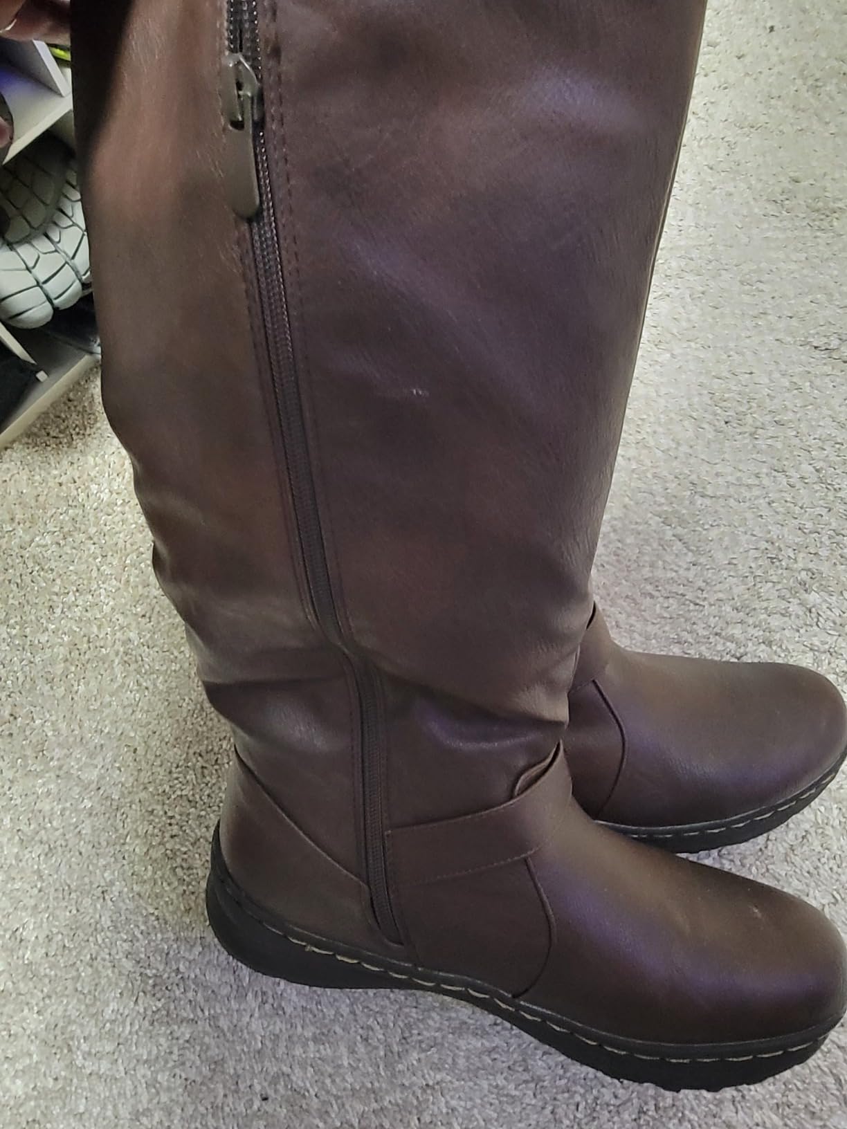 DREAM PAIRS Women's Knee High Boots Winter Warm Boots customer photo 1