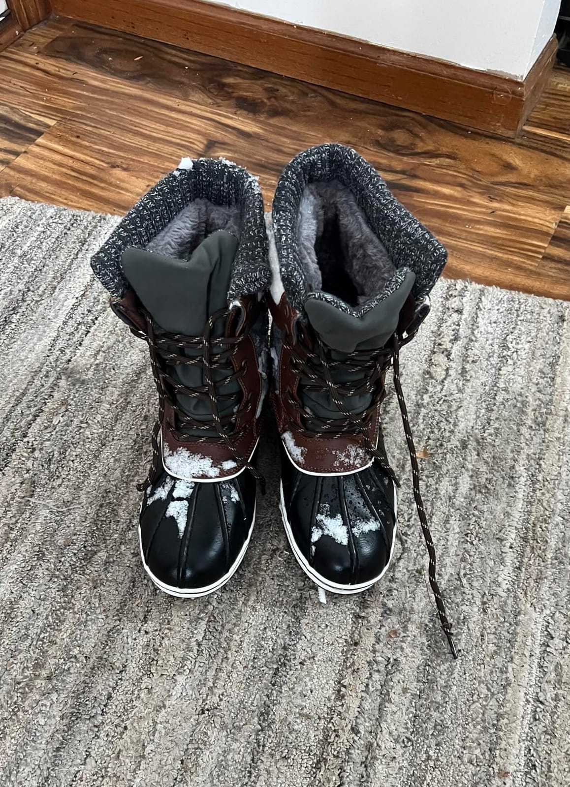 DREAM PAIRS Women's Mid Calf Duck Winter Boots customer photo 2