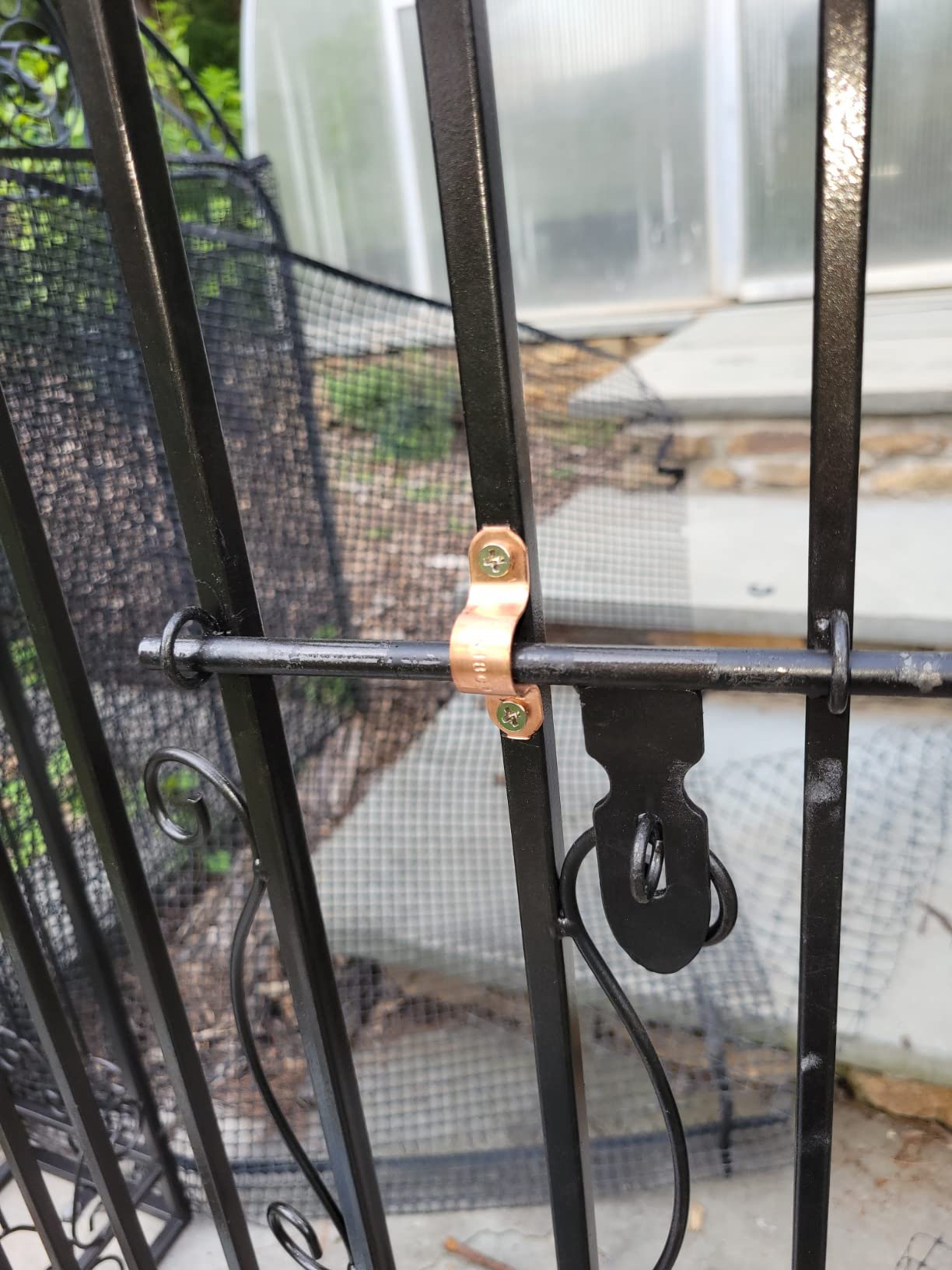 vidaXL Garden Gate 4'x8 x4'5 Wrought Iron Ornamental Outdoor Estate Entryway customer photo 1