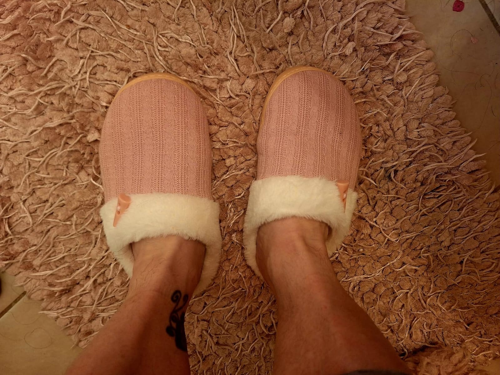 NineCiFun Women's Slip on Fuzzy Slippers Memory Foam House Slippers Outdoor Indoor Warm Plush Bedroom Shoes Scuff with Faux Fur Lining customer photo 1