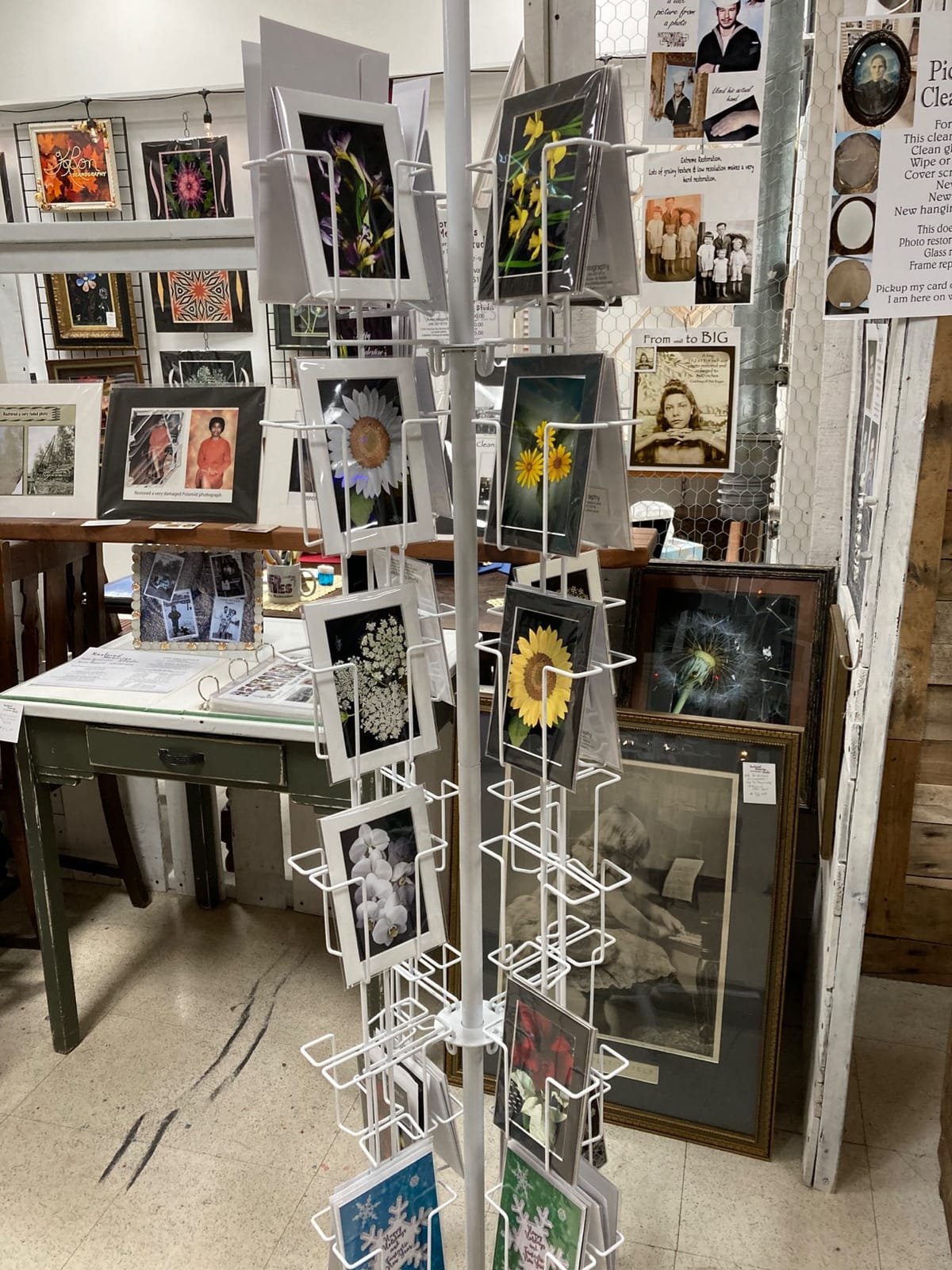 SSWBasics Rotating Greeting Card Rack - 48 Pocket - Overall Dimension: 65”H x 16”D - 48 Pockets Total (Each 5”W x 7”H x 1 5/8”D) - Perfect for Thrift, Retail, Grocery, and Convenience Stores customer photo 1