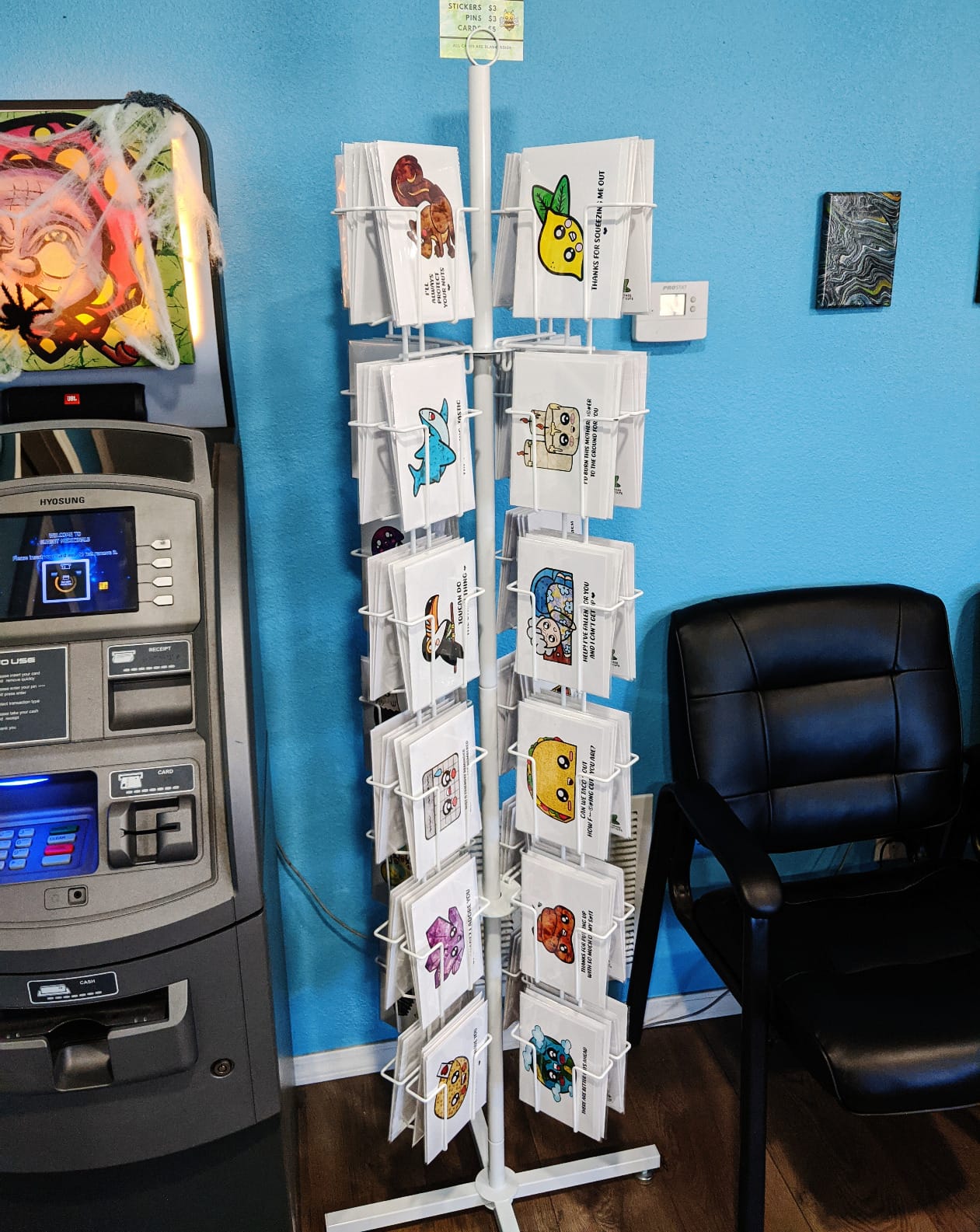SSWBasics Rotating Greeting Card Rack - 48 Pocket - Overall Dimension: 65”H x 16”D - 48 Pockets Total (Each 5”W x 7”H x 1 5/8”D) - Perfect for Thrift, Retail, Grocery, and Convenience Stores customer photo 2