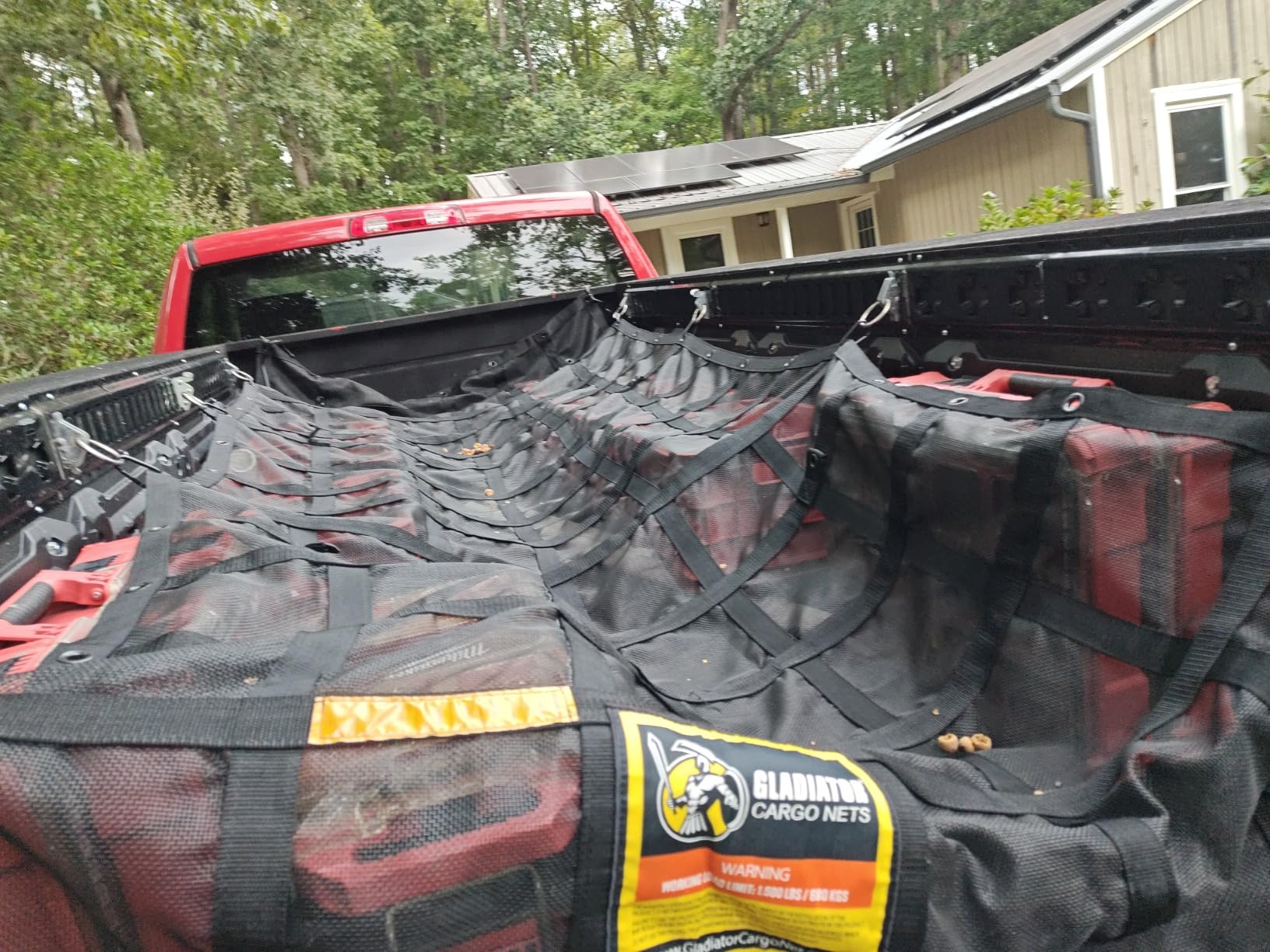 Gladiator Cargo Nets - Heavy Duty Trailer Cargo Net - (SUT-100) - 7.3' x 9.3' (for 5x8 ft Trailers) customer photo 1