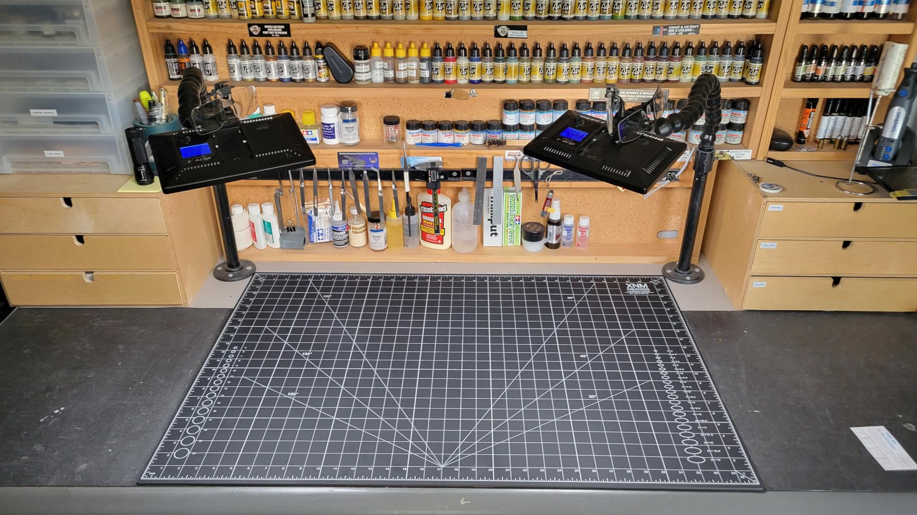 XNM Premium Self Healing Cutting Mat - 24 Inches by 36 inches - A1, 3 Layer Quality PVC Construction - Dual Sided, Imperial and Metric Grid Lines - Perfect for Cutting, Sewing, and Crafts customer photo 1
