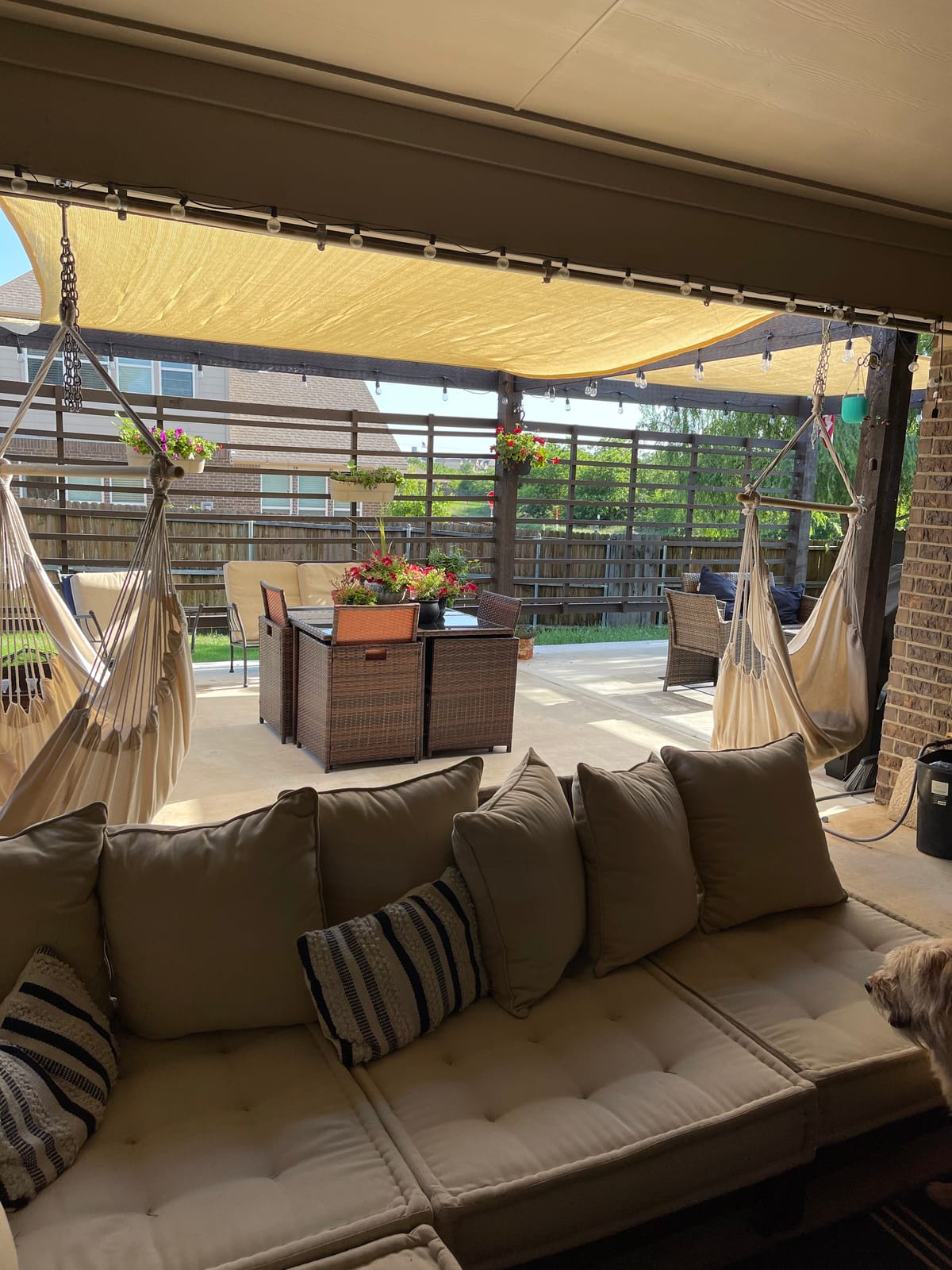 ColourTree 12' x 12' White Rectangle Sun Shade Sail for Backyard customer photo 2