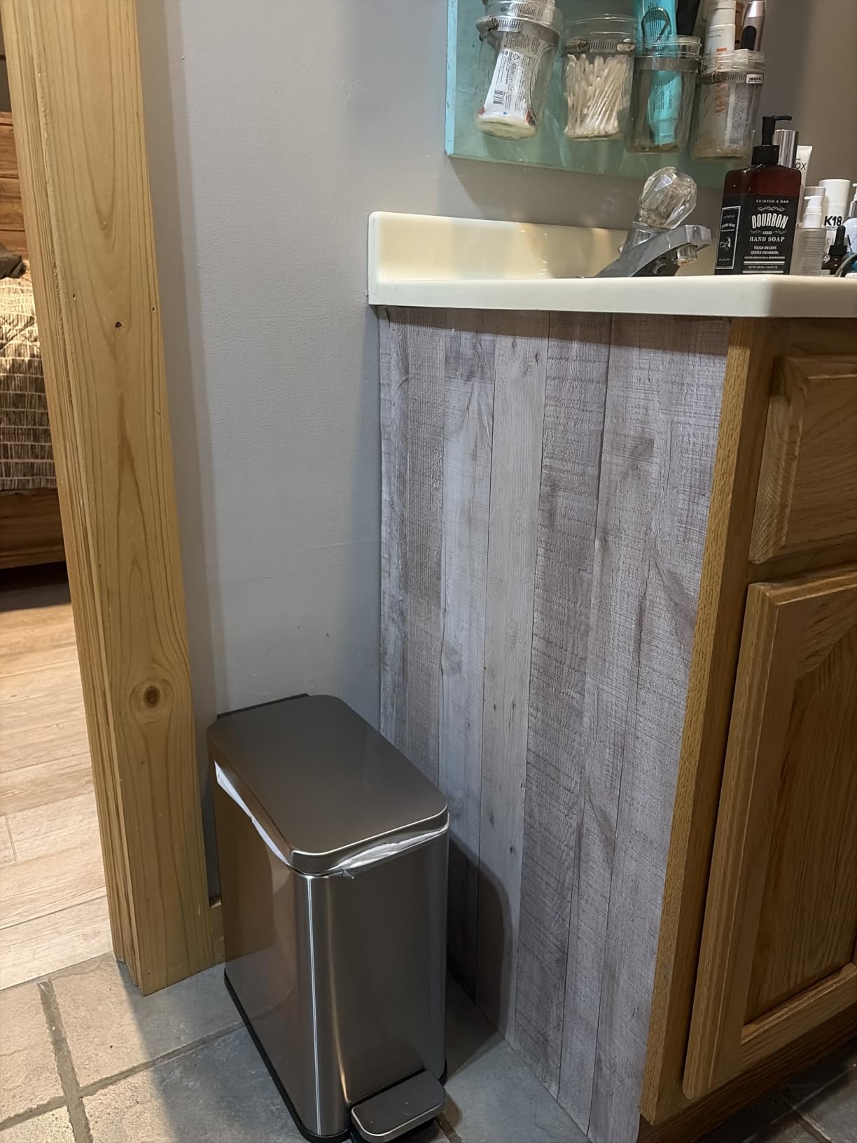 iTouchless 5.3 Gallon /20L Commercial Dual Open Top Trash Can/Recycle Bin | Slim Rectangular Stainless Steel Wastebasket for Kitchen, Home, Office, Cubicle, Breakroom, Garage, Dorm, Hotel Room, Store customer photo 1