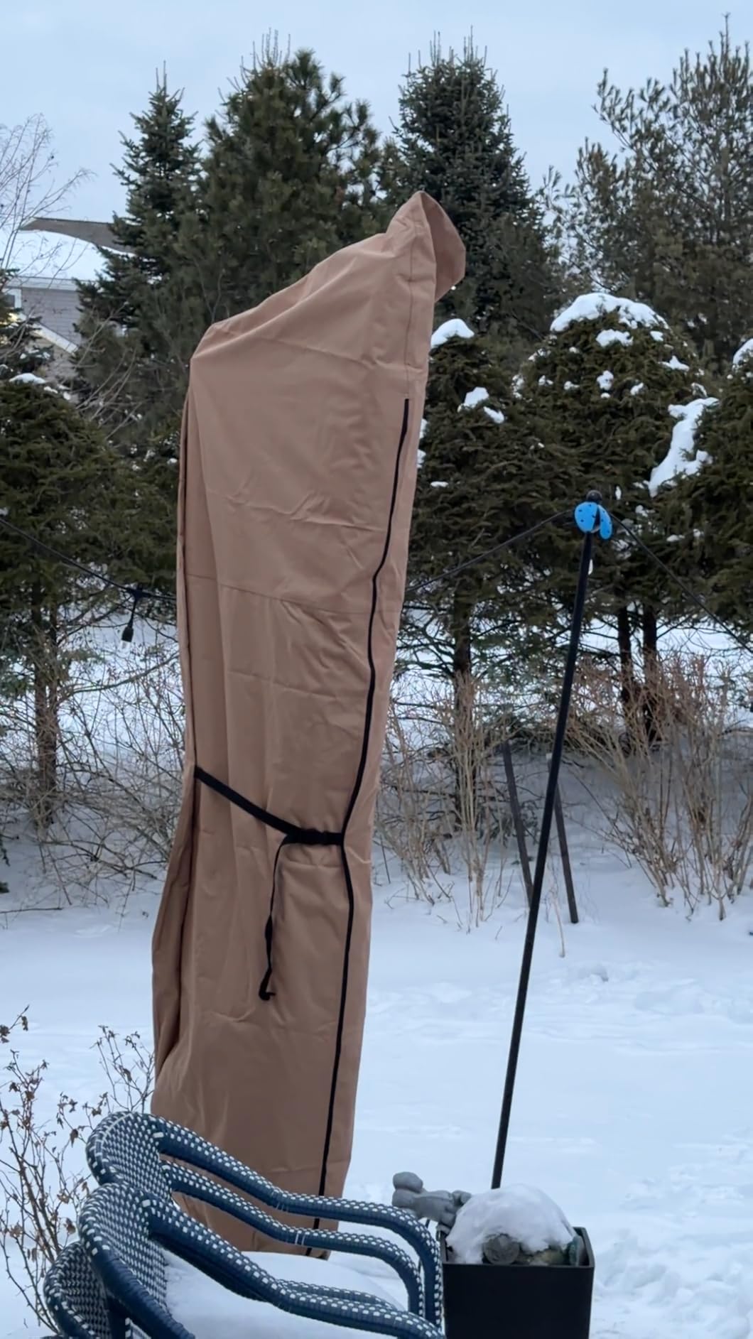 ULTCOVER Waterproof Patio Cantilever Offset Umbrella Cover customer photo 2