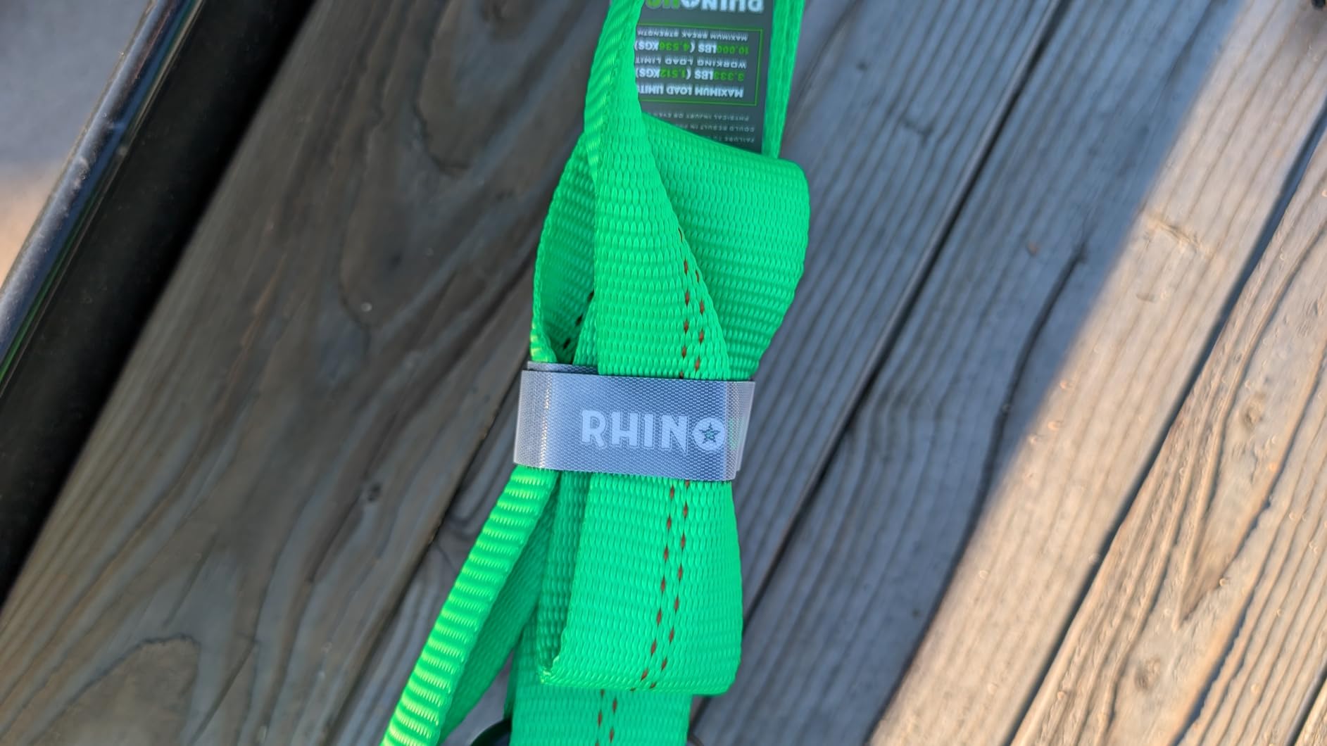 Rhino USA Car Hauler Tie Down Straps (4-Pack) - 2inx8ft with J Hooks | 10,000lb Break Strength Car Hauler Straps with Axle Strap Set for UTV & Powersports. Heavy Duty T-Handle, No-Slip Grip. Black customer photo 1
