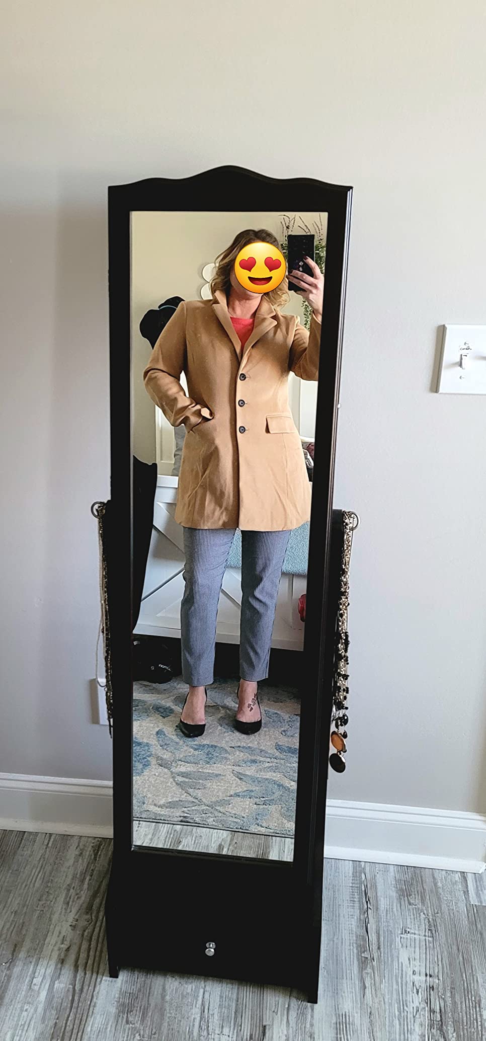 Allegra K Women's Single Breasted Peacoat Work A-line Winter Overcoat customer photo 2