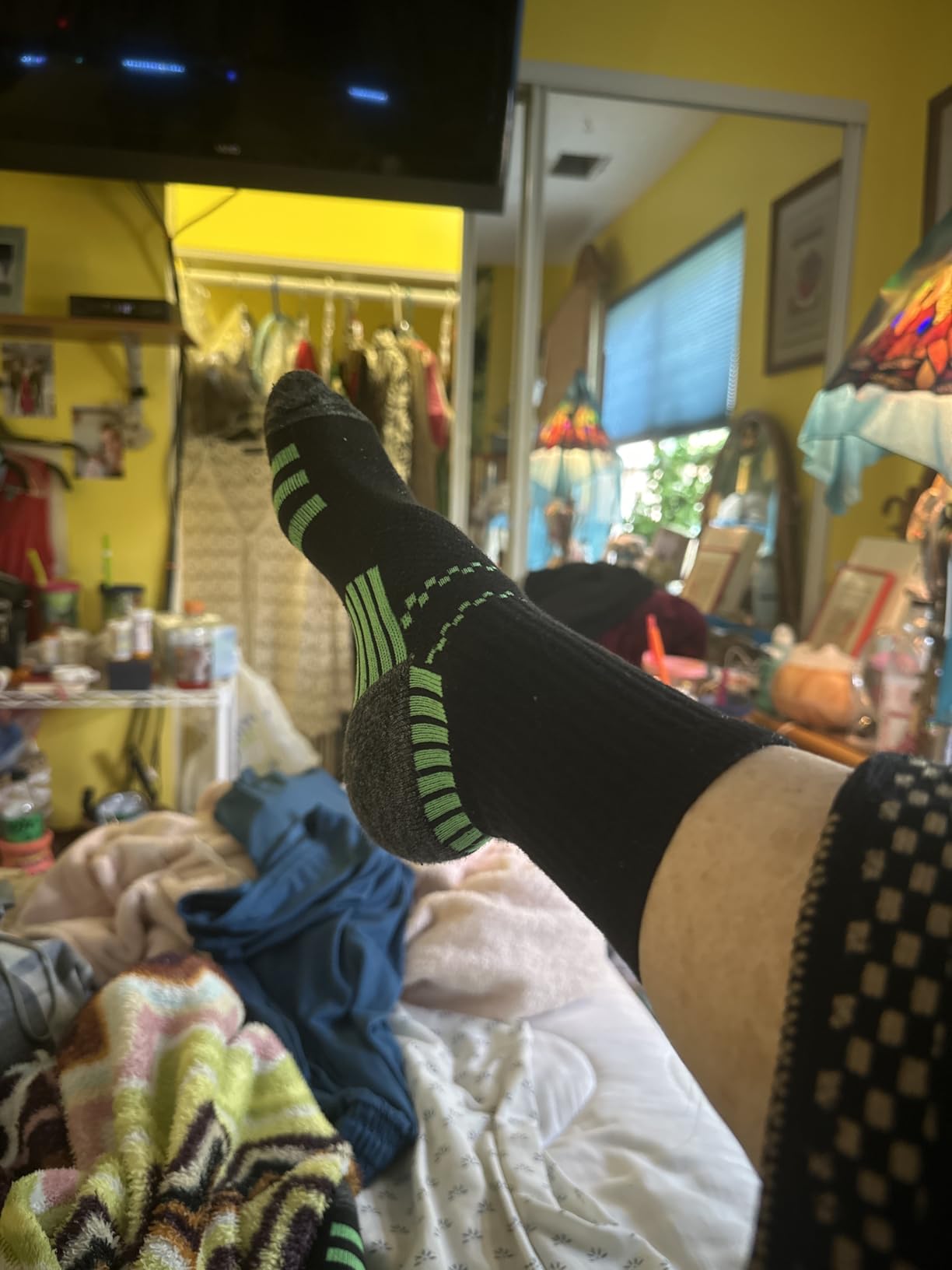 Sooverki Copper Compression Socks Women and Men 6 Pairs - Circulation Arch Support Plantar Fasciitis Running Ankle Socks customer photo 2