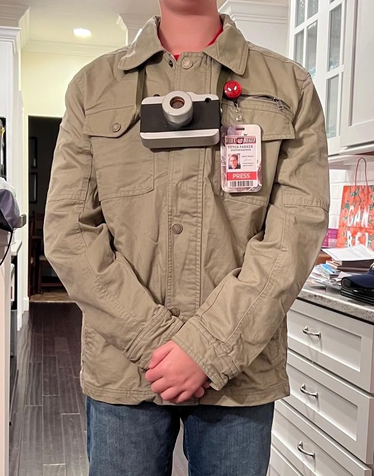 WenVen Men's Casual Canvas Cotton Military Lapel Jacket customer photo 2