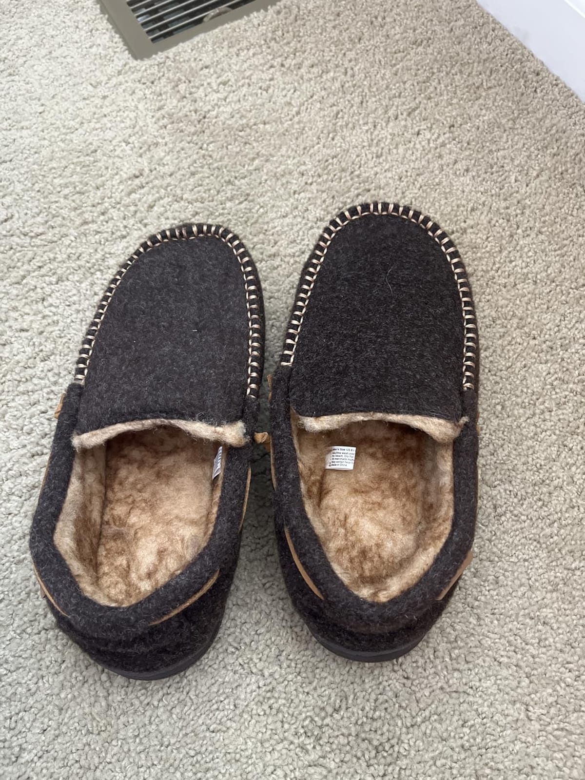 Zigzagger Men's Moccasin Slippers House Shoes Indoor Outdoor customer photo 2