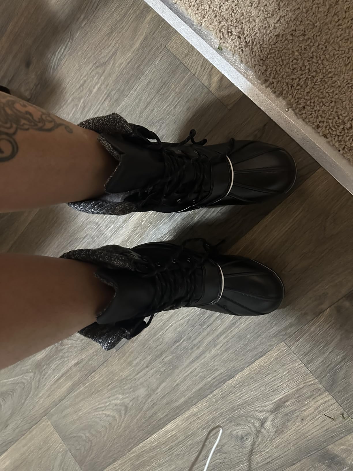 DREAM PAIRS Women's Mid Calf Duck Winter Boots customer photo 2