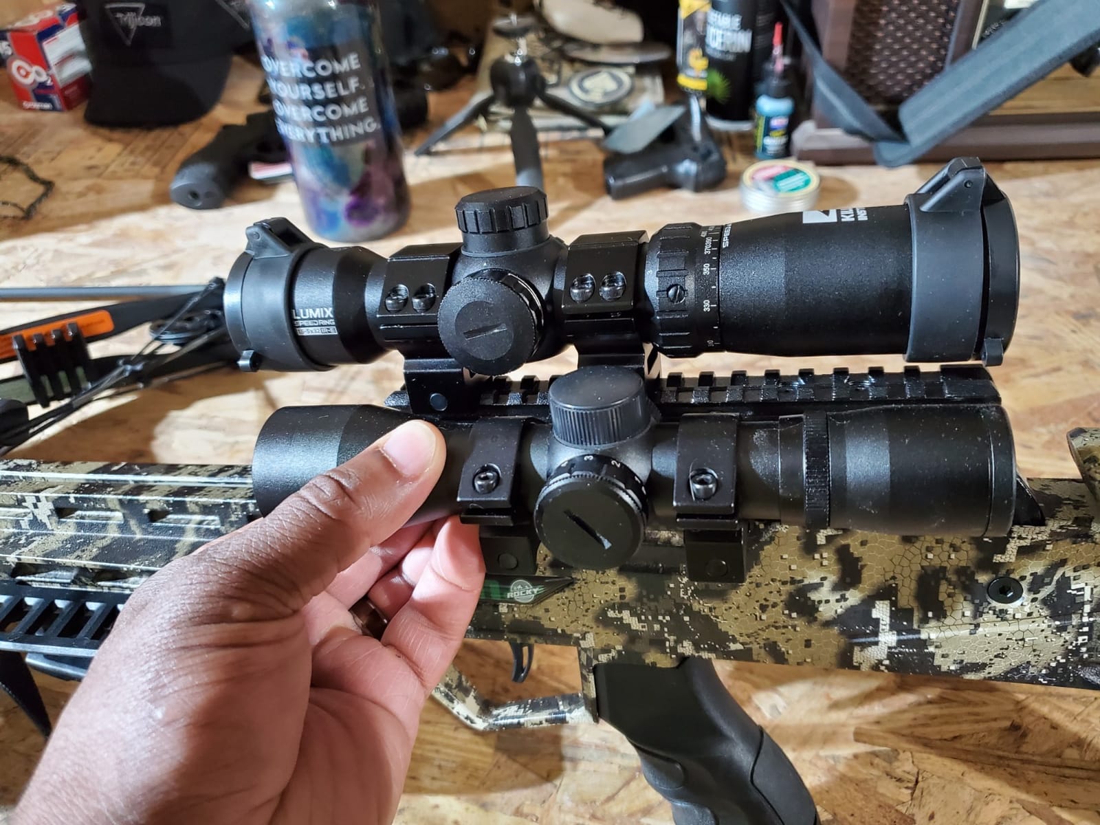 Killer Instinct Lumix Speedring 1.5-5 x 32 IR-E Crossbow Scope | Semi-Circle for great contrast, Match to any bow speeds between 270, Type-III hard coat anodizing Stealthy finish customer photo 2