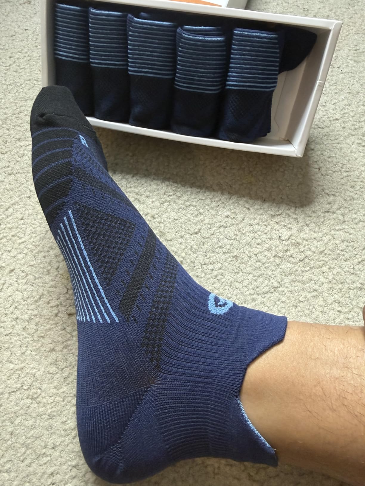 Compression Socks for Men Women Ankle Running Socks for Plantar Fasciitis customer photo 1