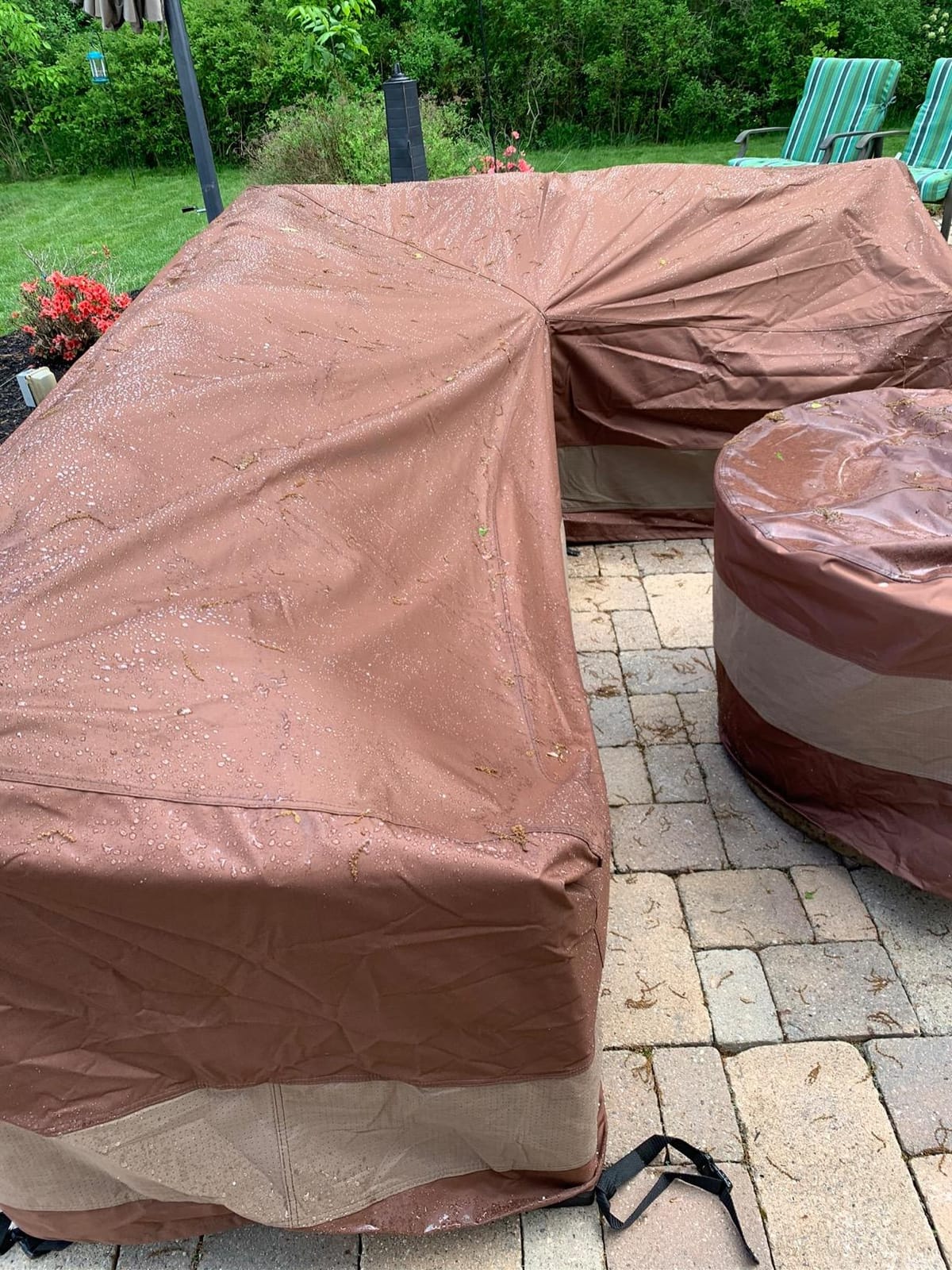 DUCKCOVERS Ultimate Waterproof 104 Inch Patio Left-Facing Sectional Lounge Set Cover, Patio Furniture Covers customer photo 1