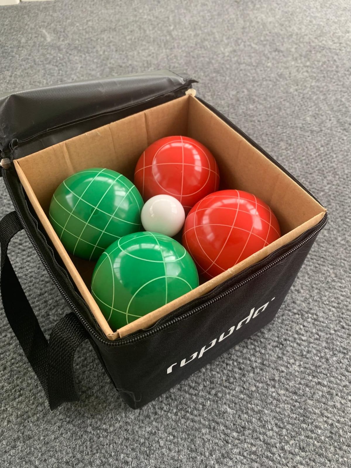 ropoda 90mm Bocce Ball Set with 8 Polyresin Balls Resin Bocce Ball Game Set customer photo 2