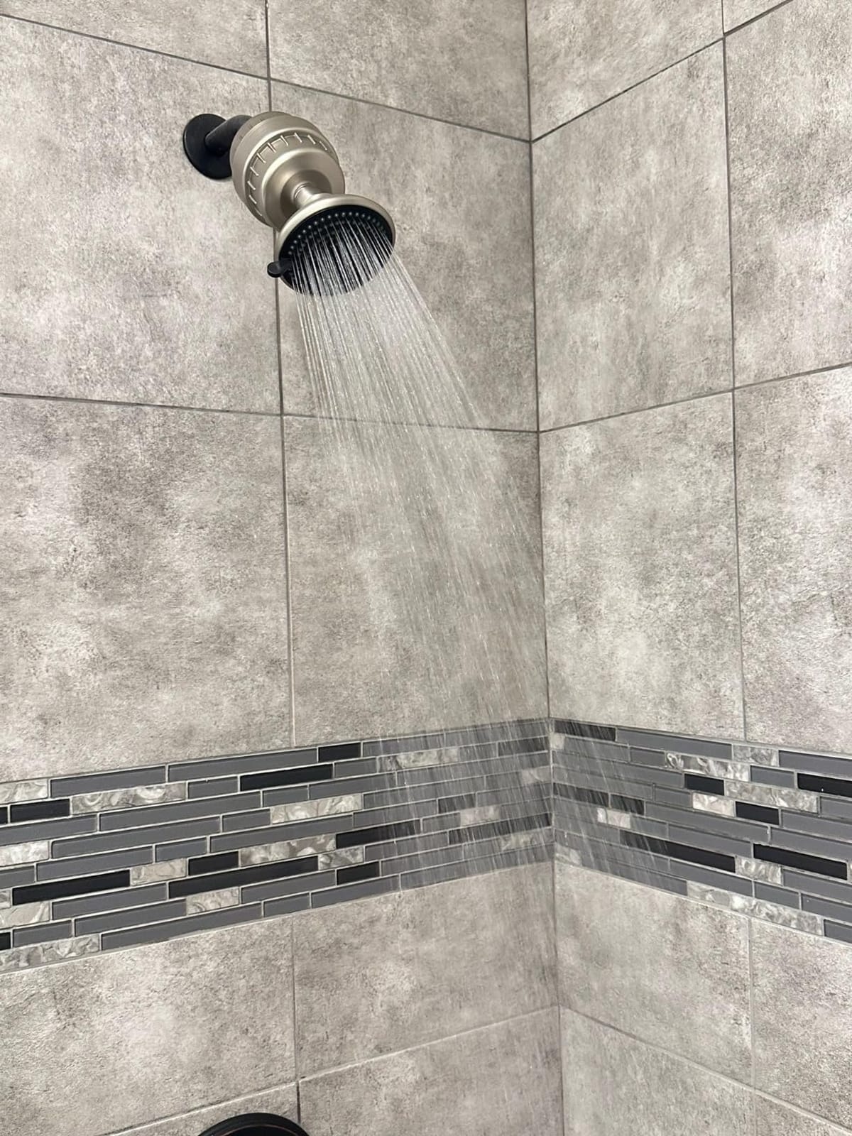 SparkPod Filtered Shower Head Set for Hair & Skin, 3 Spray Settings, Round customer photo 1