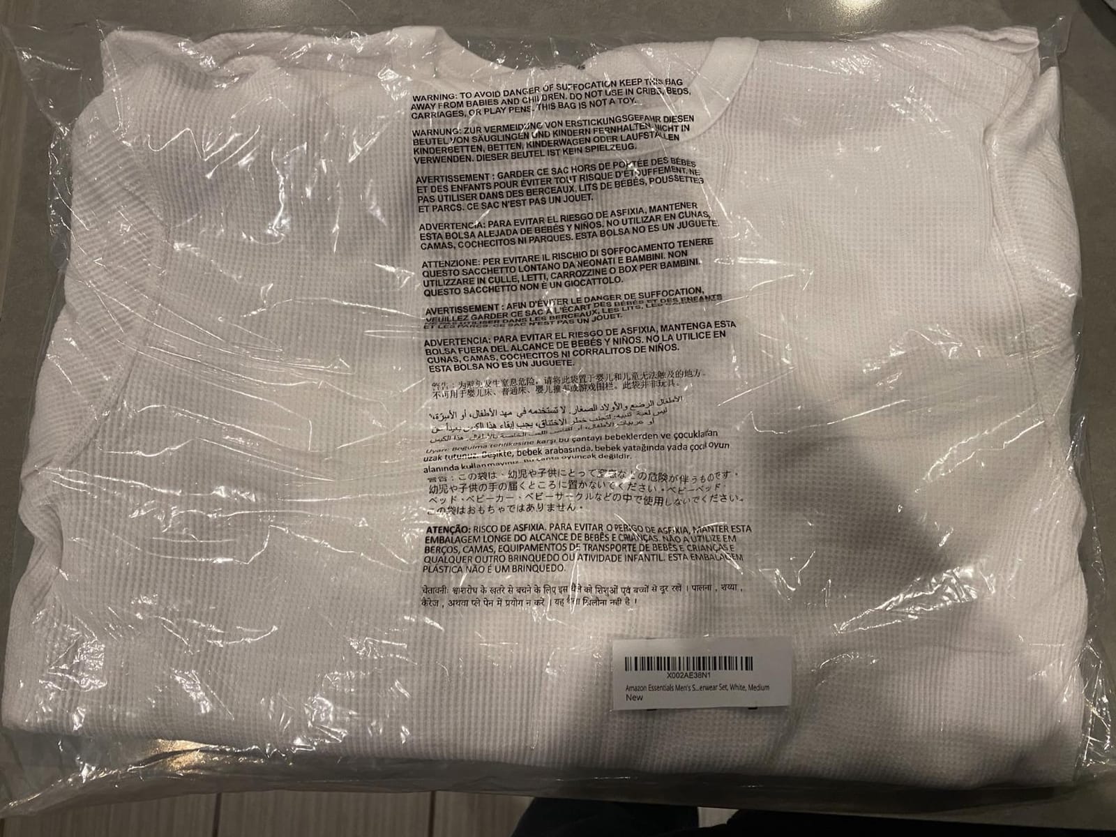 Amazon Essentials Men's Thermal Waffle Knit Long Johns Underwear Set for Cold Weather, Multipacks customer photo 2
