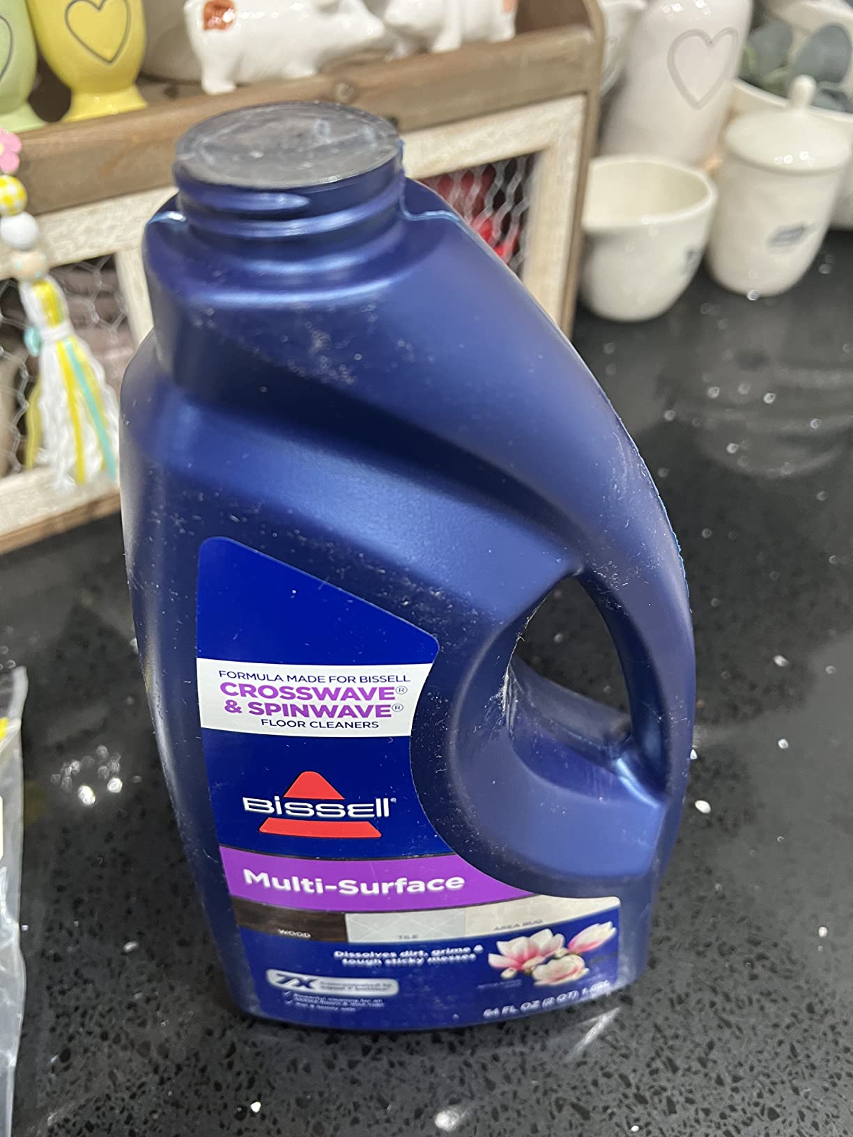 Bissell Multi-Surface Solution, For use in CrossWave and other leading hard surface and area rug cleaners, 64oz, Dissolves dirt, grime, and tough sticky messes customer photo 2