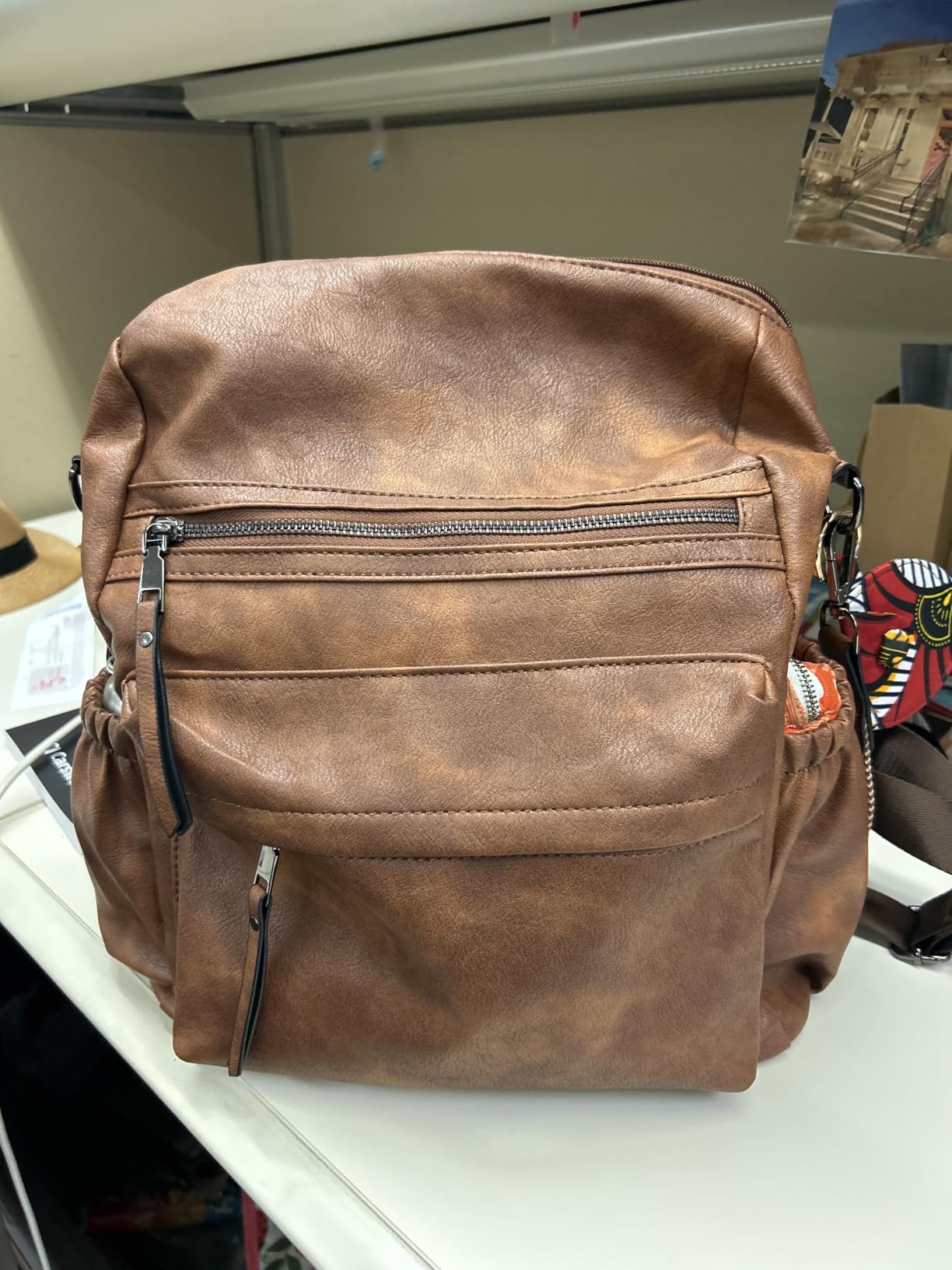 Womens Leather Backpack Purse, Ladies Travel Designer Shoulder Bags customer photo 2