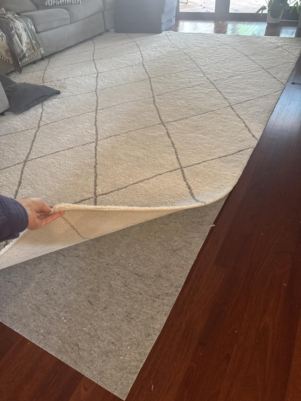 Non Slip Rug Pad Grippers - 8x10 Ft, 1/8